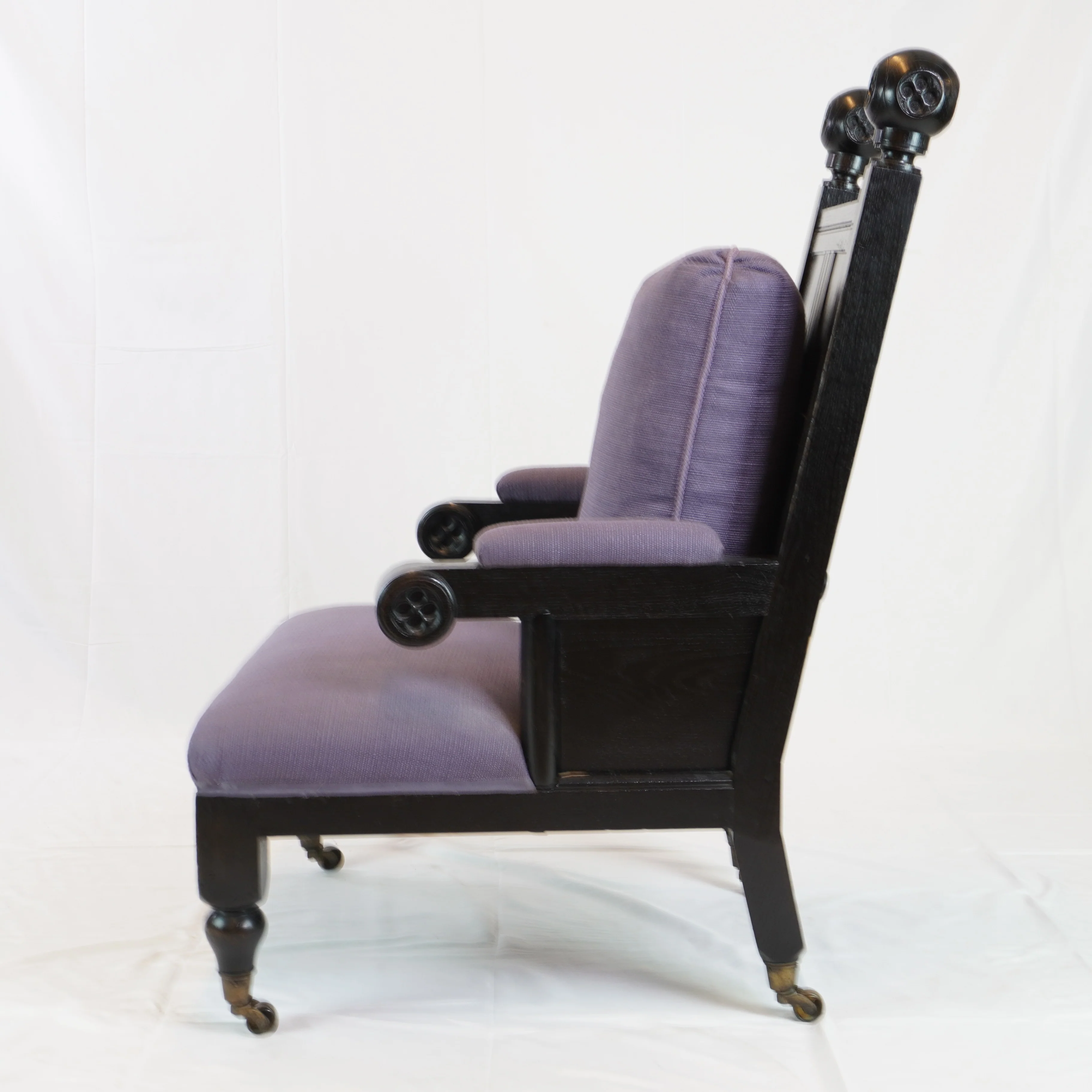 Antique Anglo Indian Accent Armchair - Image 4