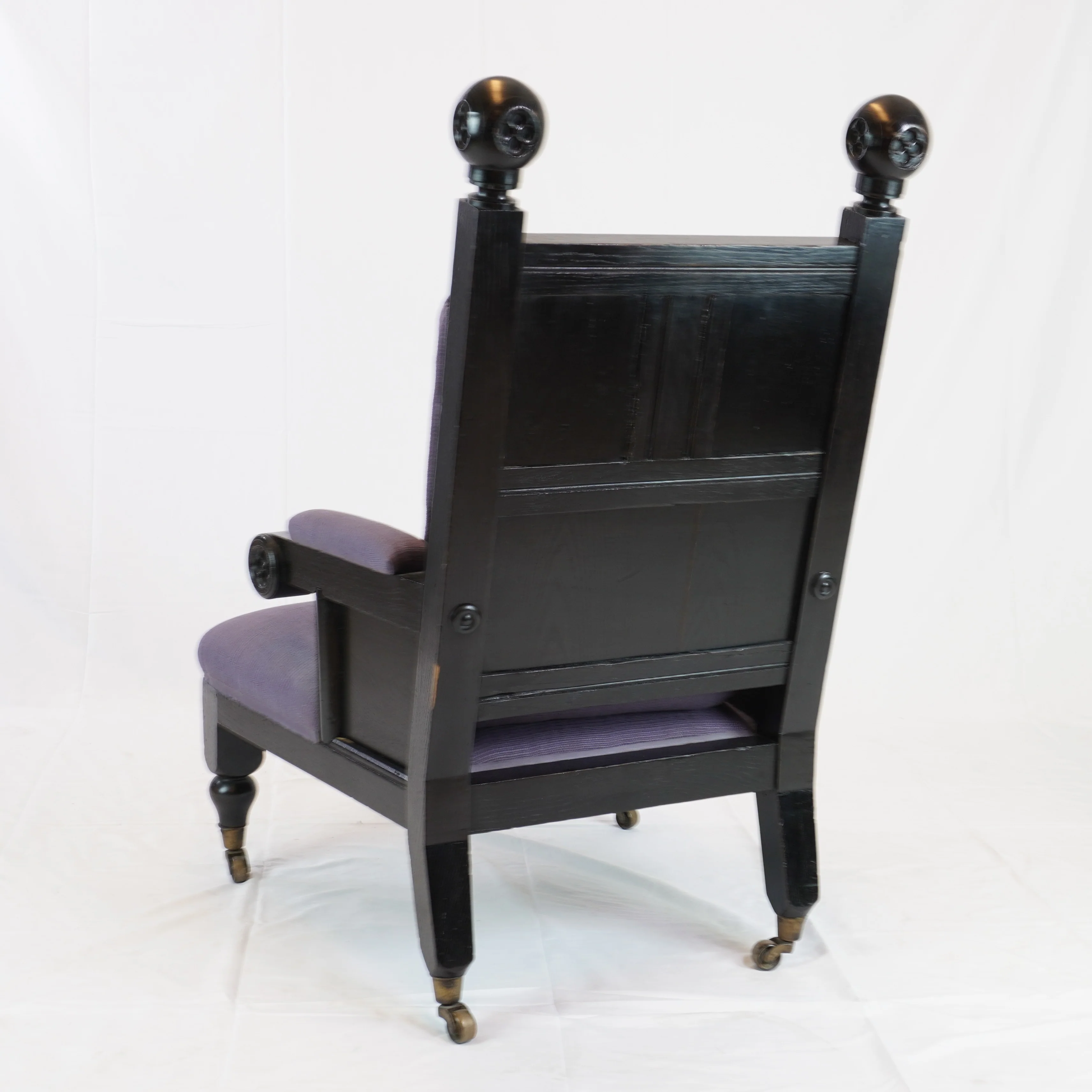 Antique Anglo Indian Accent Armchair - Image 6