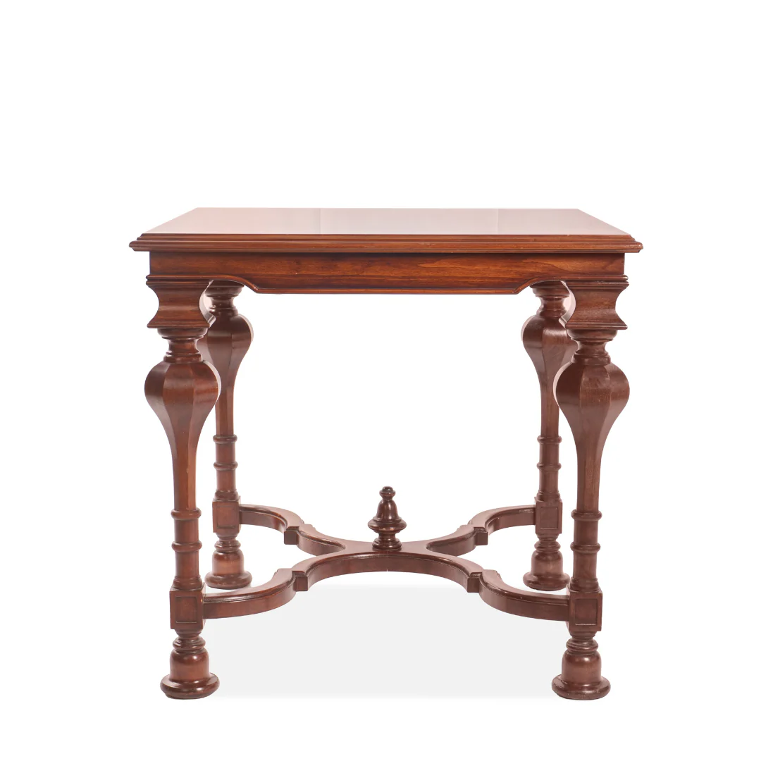 Antique French Inlaid Baroque and Marquetry Table