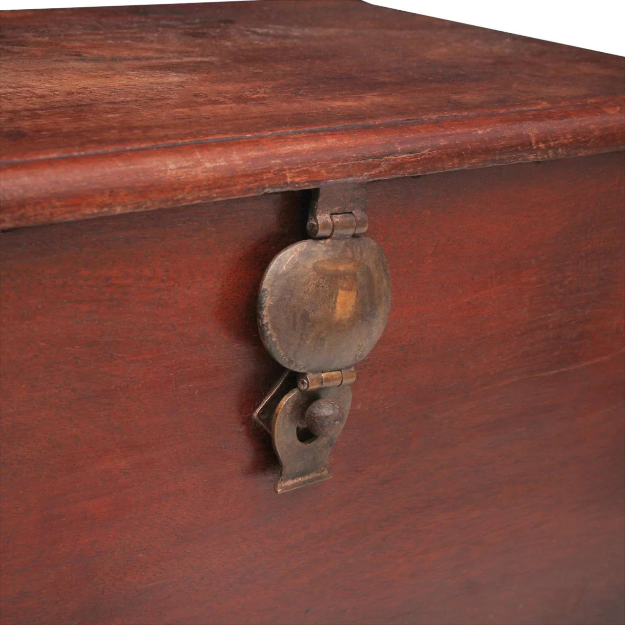 Antique Chest with Brass on Iron Stand, C19th Century - Image 4