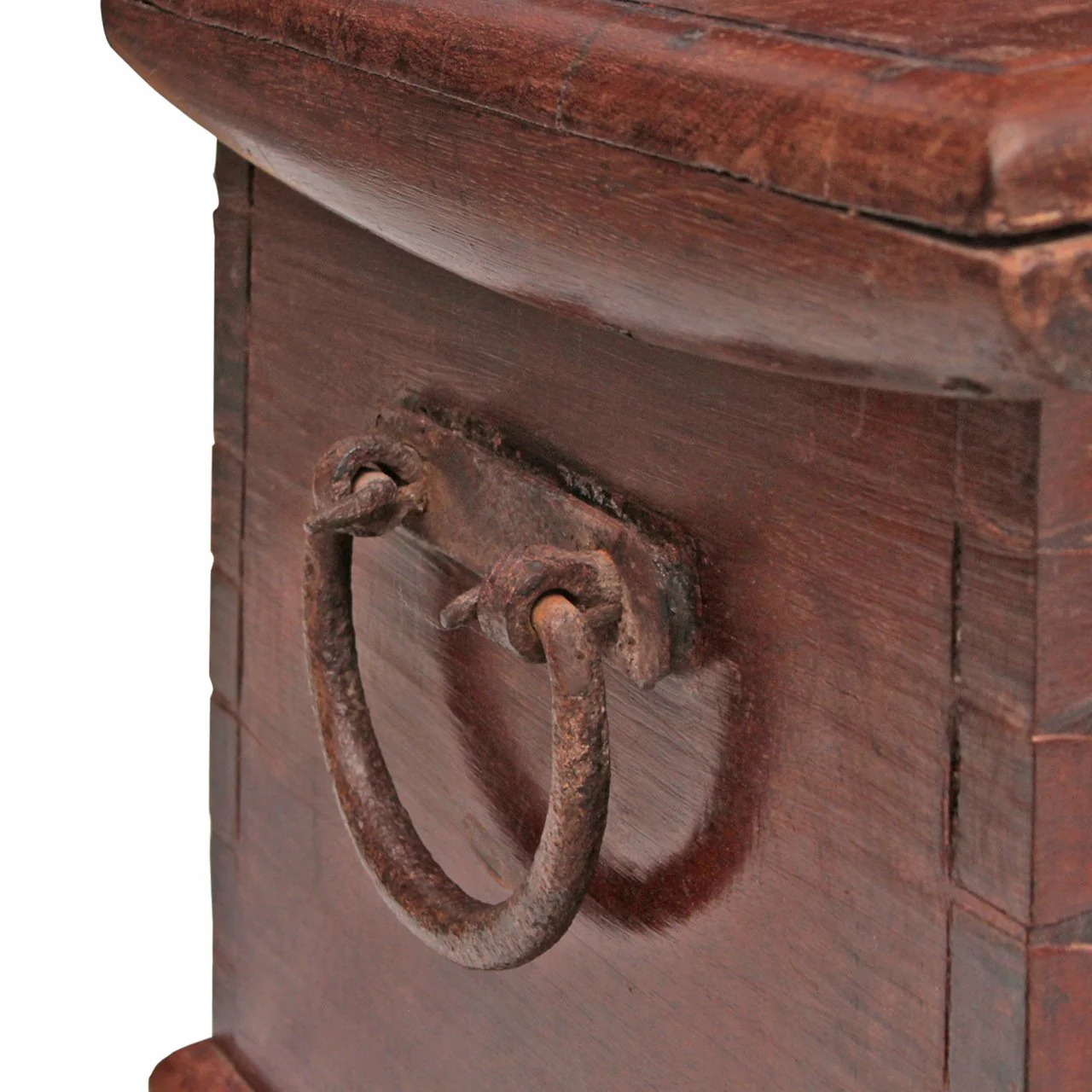 Antique Chest with Brass on Iron Stand, C19th Century - Image 7