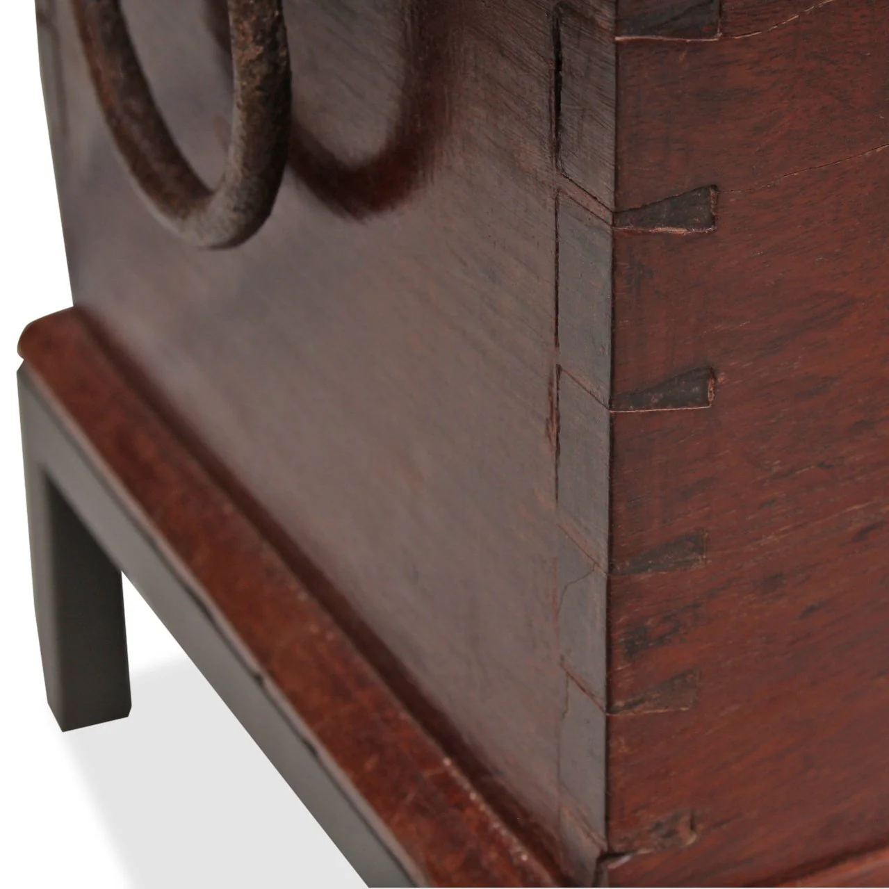 Antique Chest with Brass on Iron Stand, C19th Century - Image 8