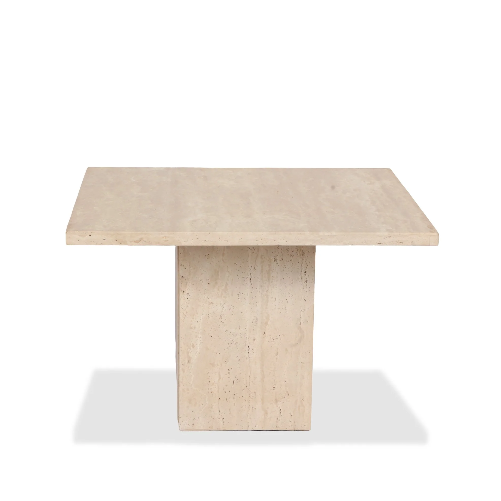 CB2 Carve 2-Piece Travertine Cocktail Table Set - Image 4