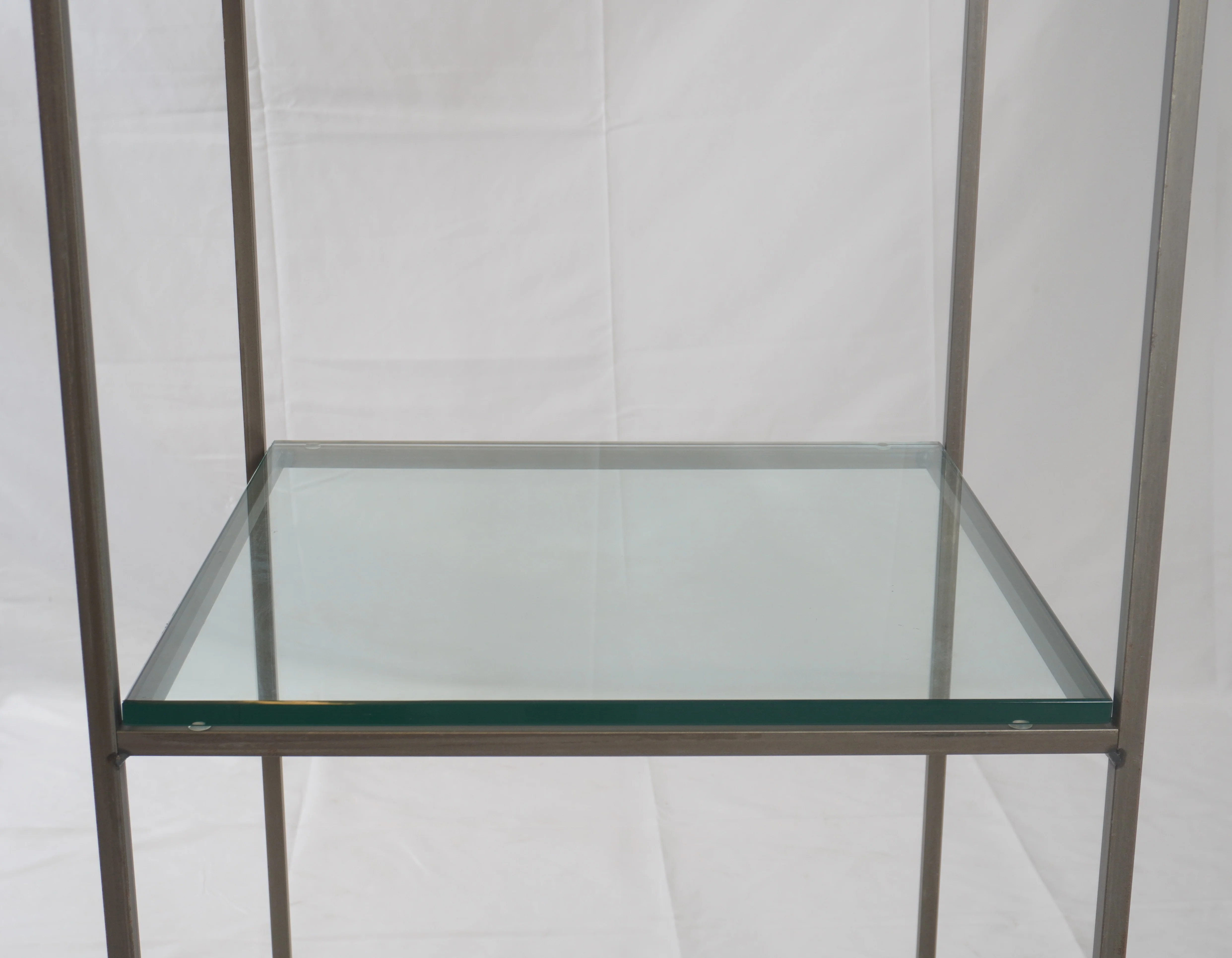 Charleston Forge Spectrum Contemporary Steel Glass Etagere - Image 5