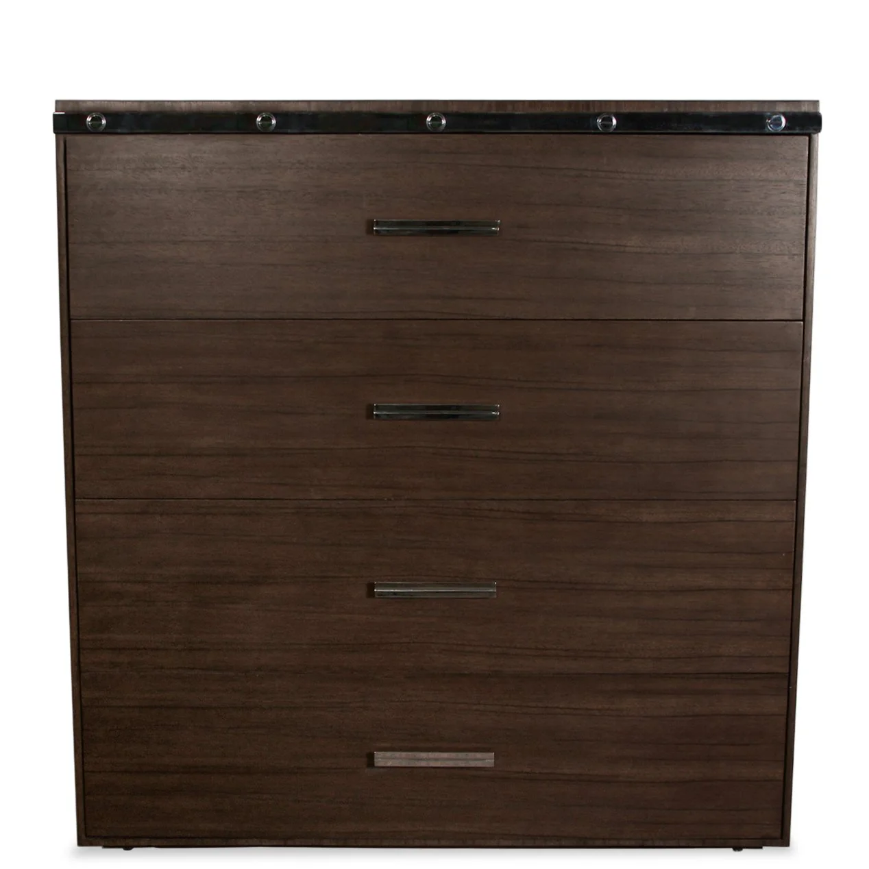 Contemporary Dresser with Silver Pulls - Image 3
