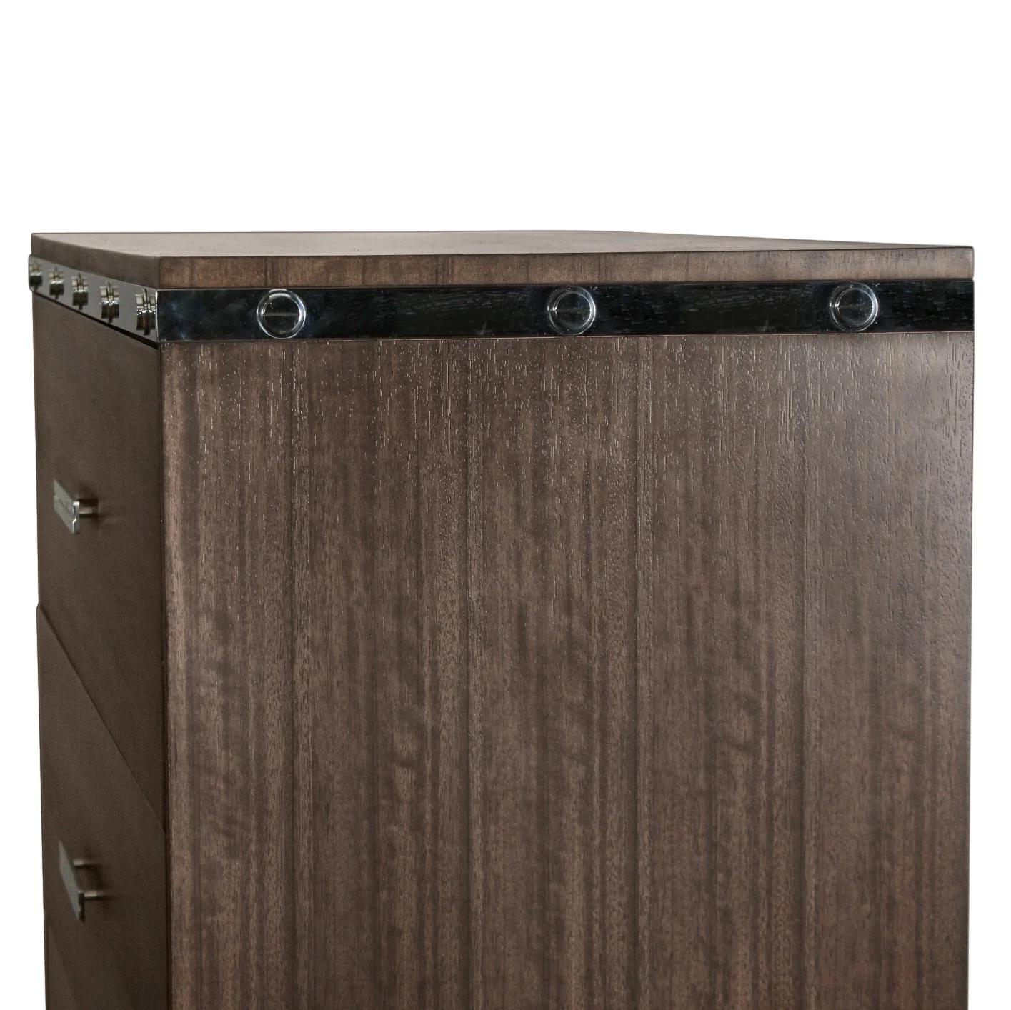 Contemporary Dresser with Silver Pulls - Image 9