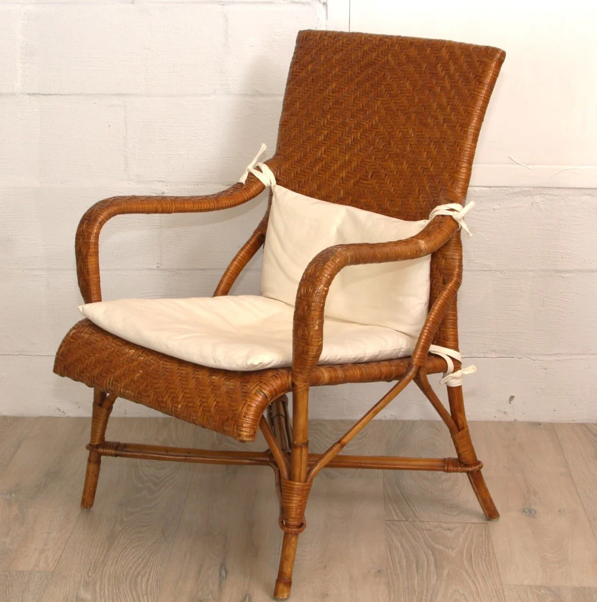Crate & Barrel Rattan Accent Chair - Image 5