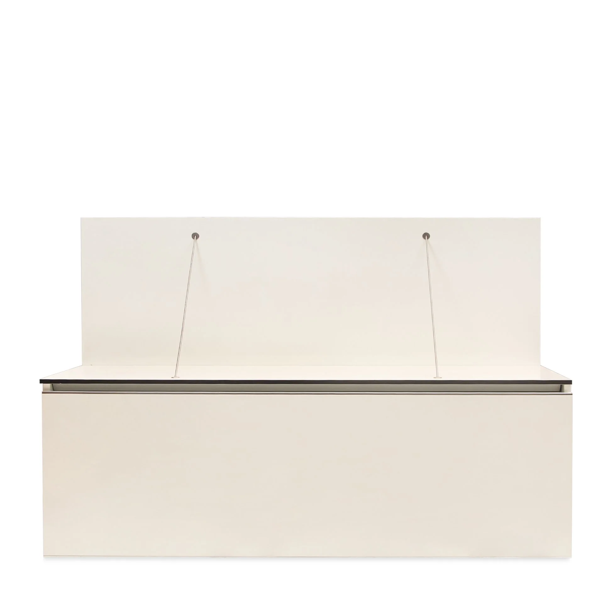 Custom Contemporary Wall Shelves and Cabinet - Image 4