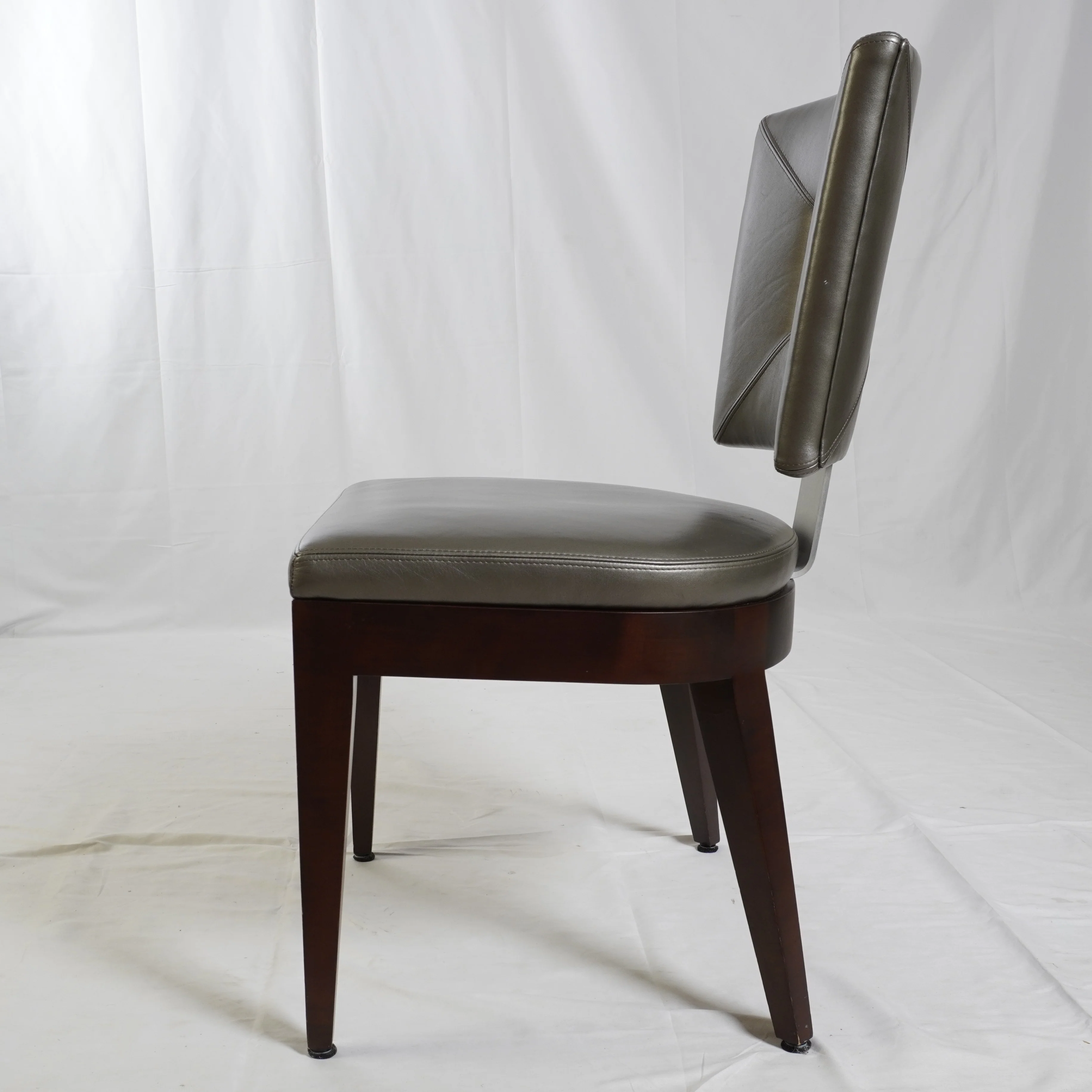 David Edwards Ocean Leather Dining Chairs, Set of 8 - Image 5