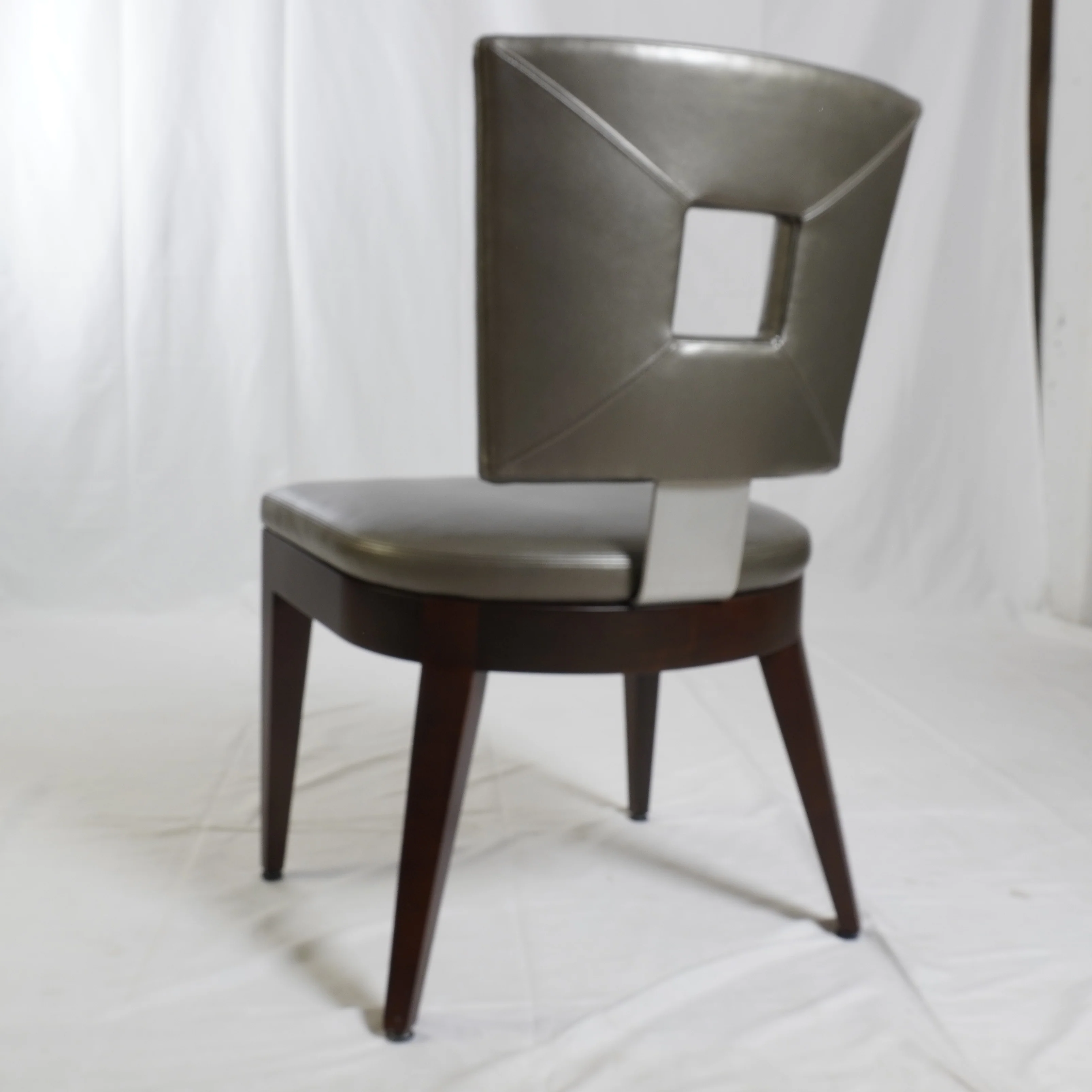 David Edwards Ocean Leather Dining Chairs, Set of 8 - Image 7