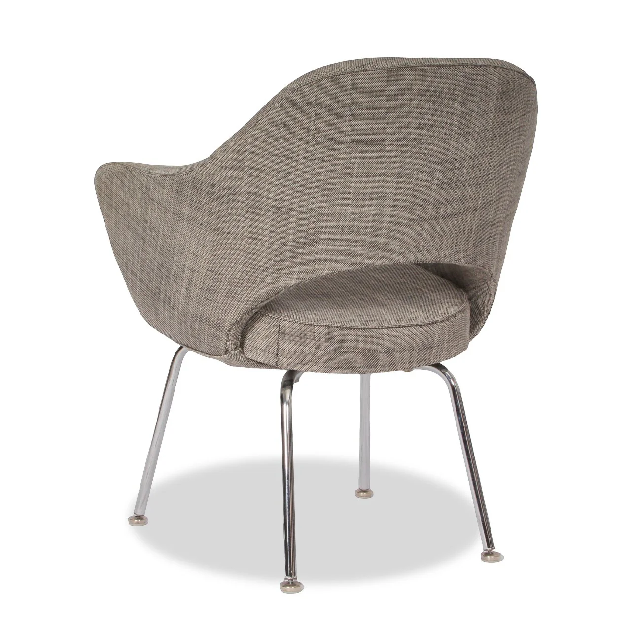 Eero Saarinen Executive Armchairs Upholstered in Kravet C1970s, set of 6 - Image 3