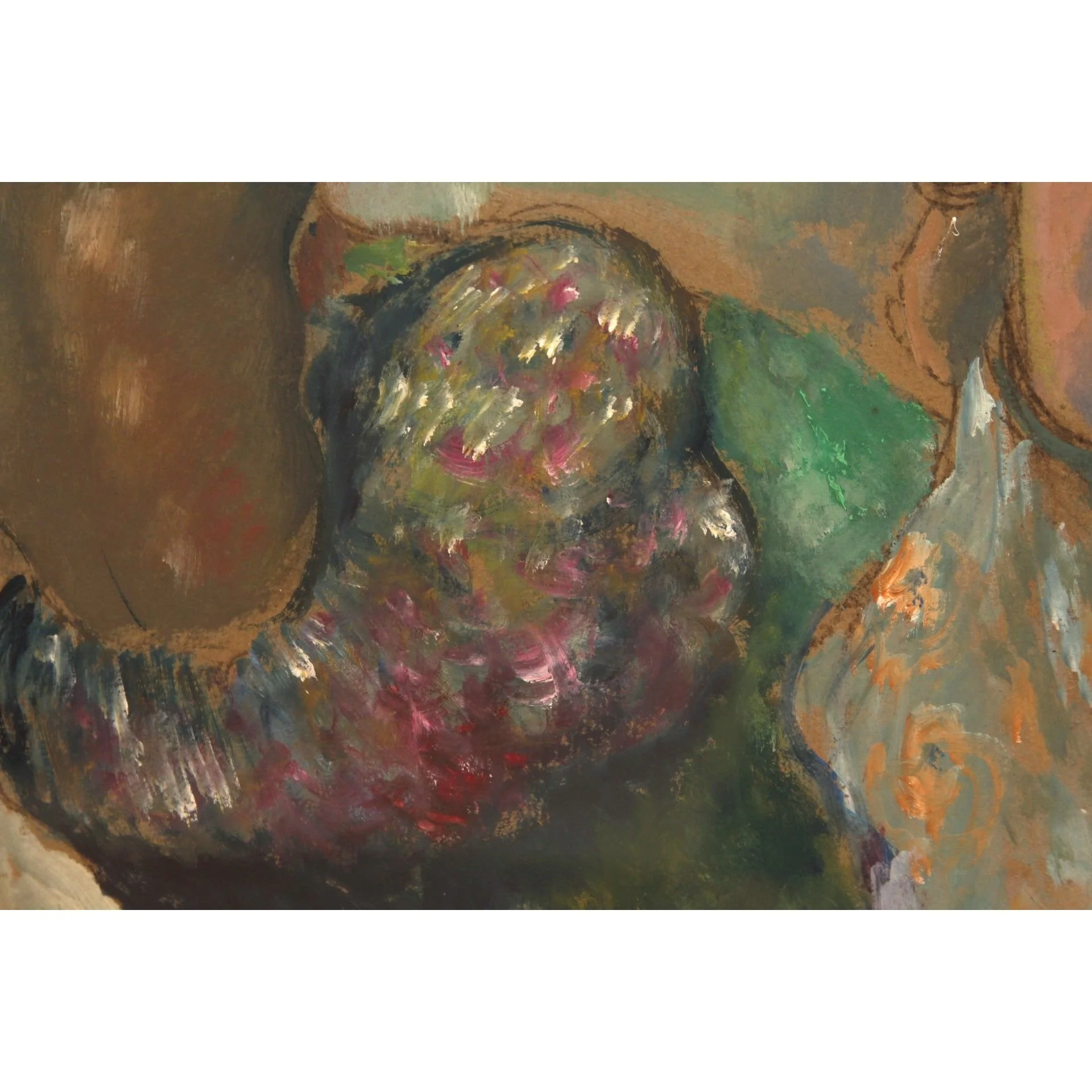 Georges Henri Manzana Pissarro Les Baigneuses Oil on Board Artwork - Image 8
