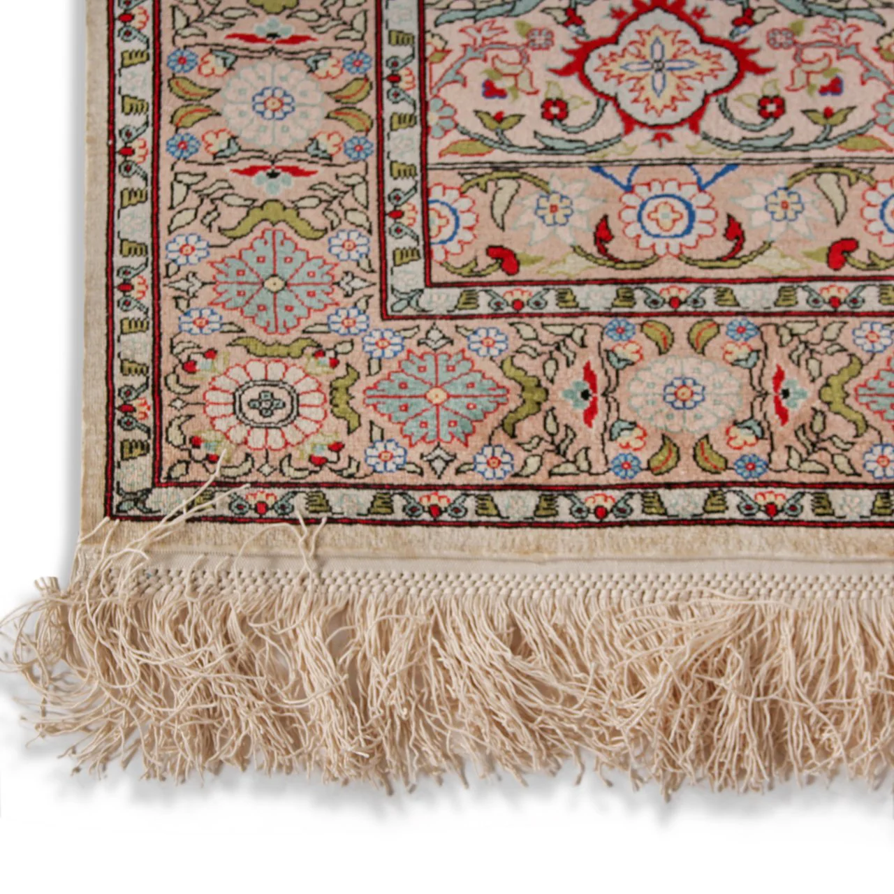 Handknotted Hereke Silk Carpet (2 ft 3 in x 3 ft) - Image 7