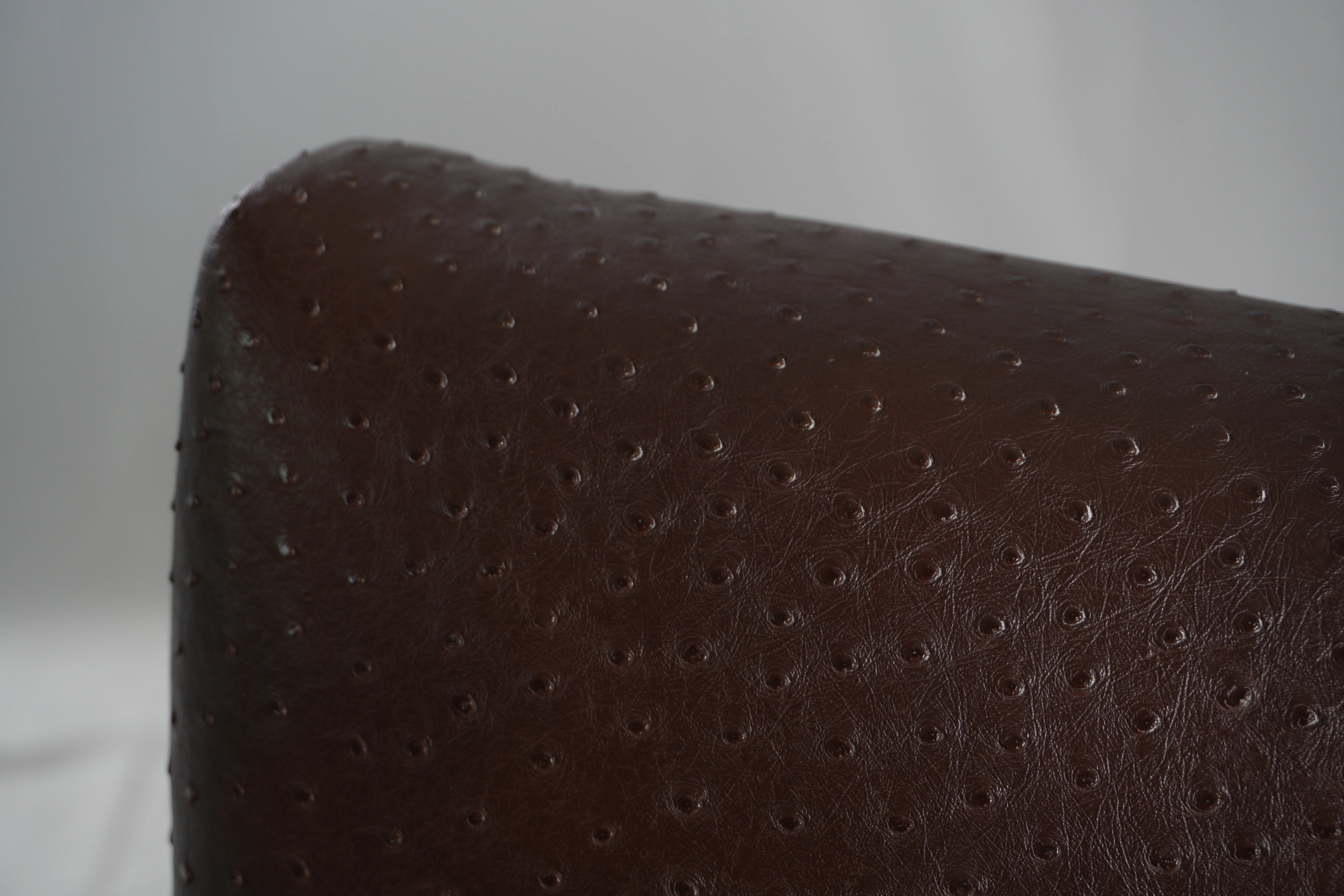 Heiberg Cummings Design Chairs with Ostrich Embossed Leather, Pair of - Image 6
