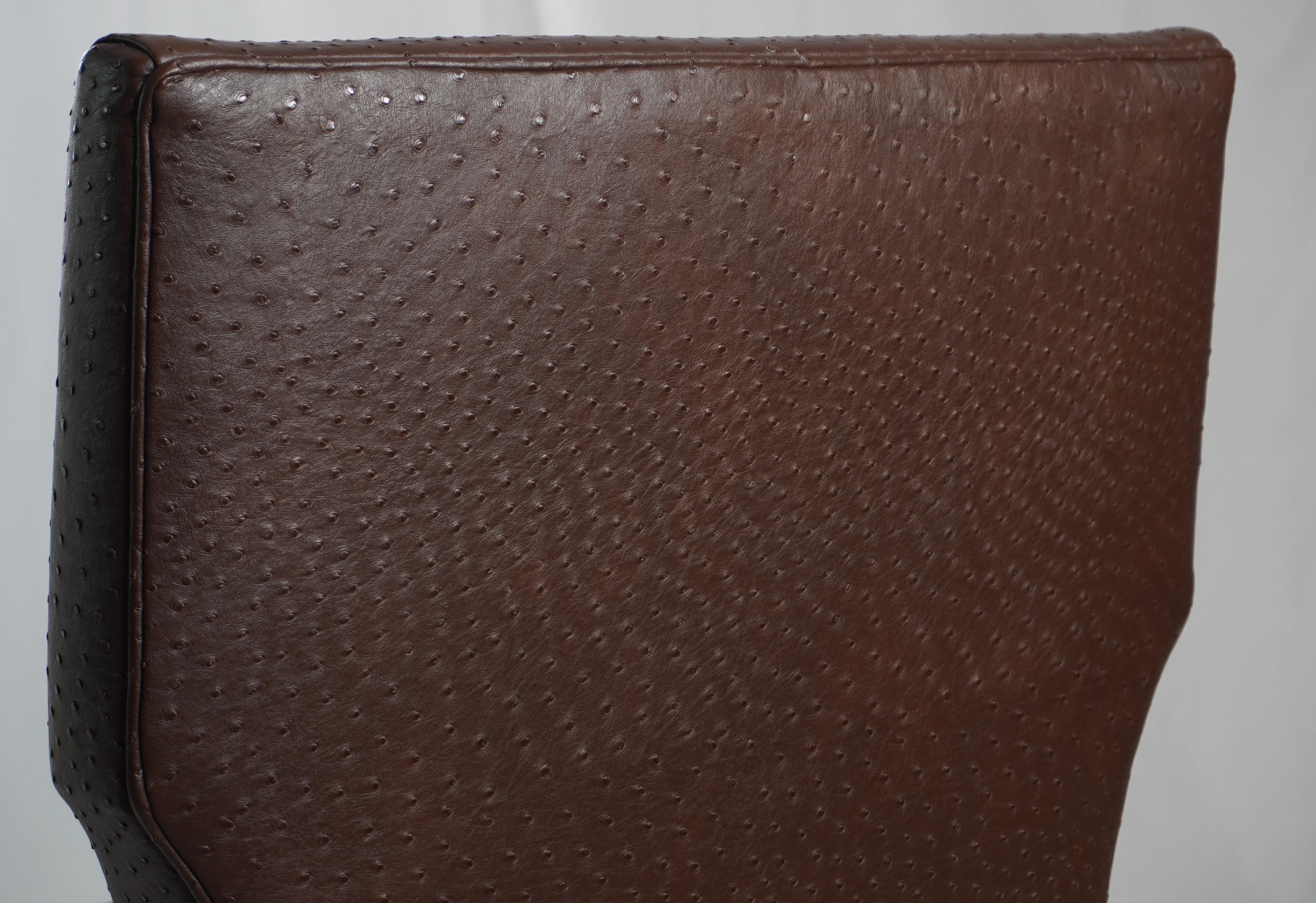 Heiberg Cummings Design Chairs with Ostrich Embossed Leather, Pair of - Image 7