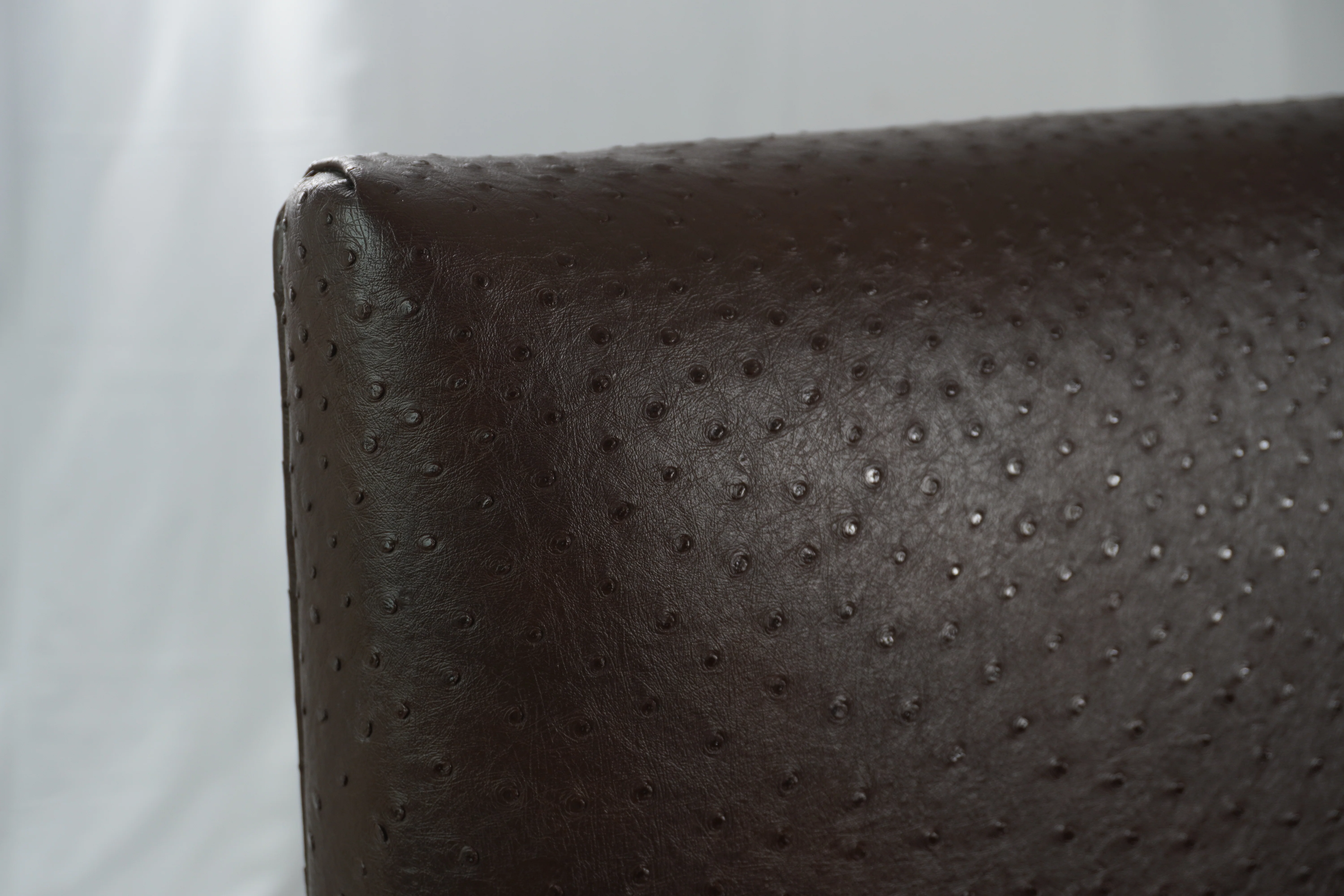 Heiberg Cummings Design Chairs with Ostrich Embossed Leather, Pair of - Image 9
