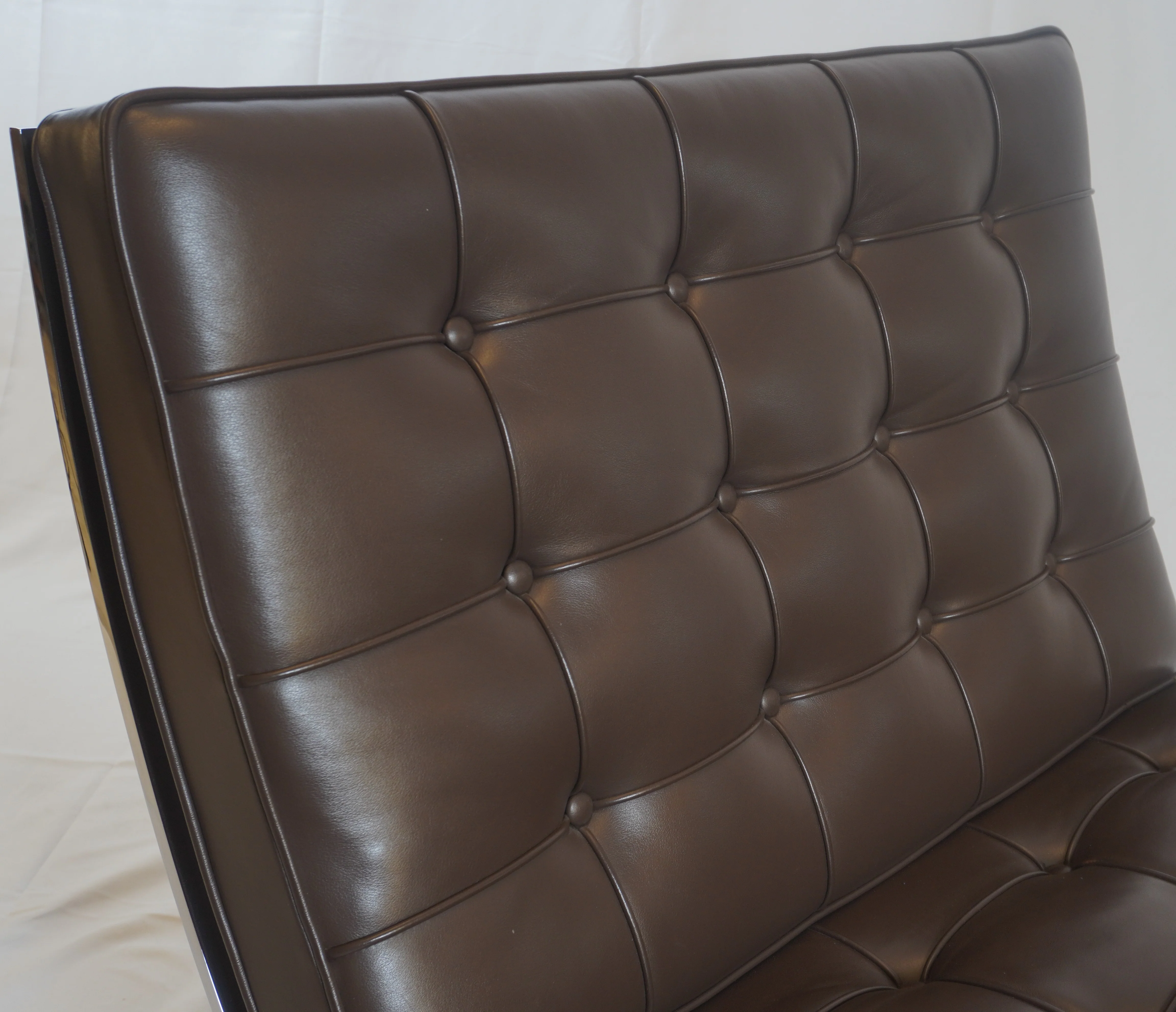 Knoll Barcelona Leather Chair and Ottoman Designed by Ludwig Mies van der Rohe - Image 16