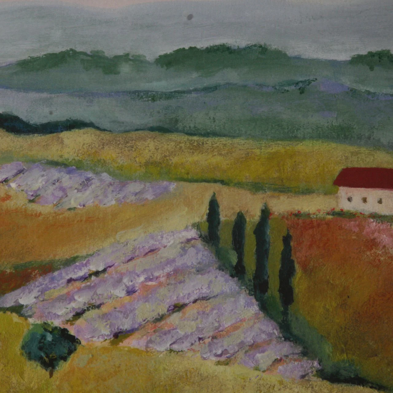 Kris Taylor Diptych Print - Tuscany Afternoon I & Afternoon II - Image 2