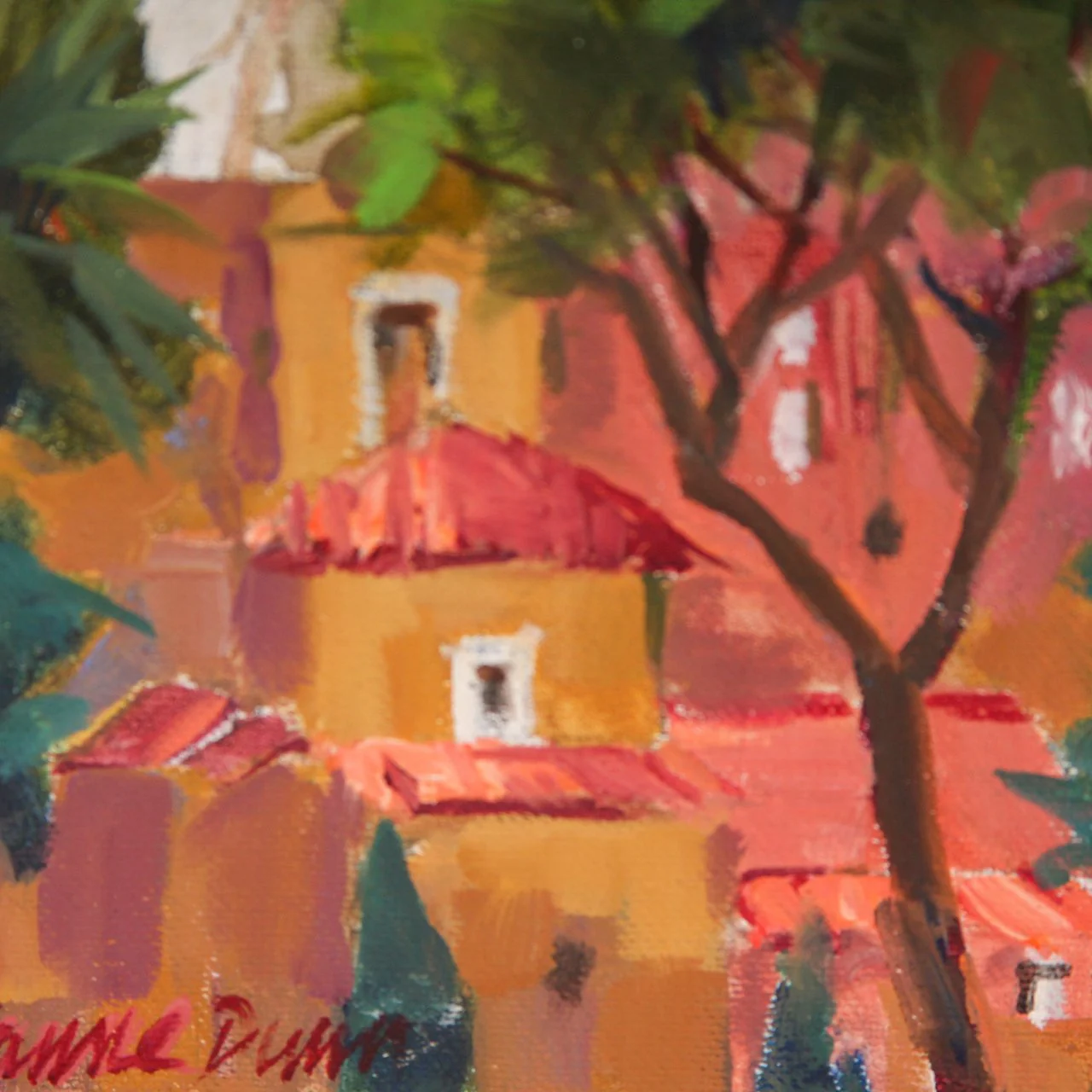 Marianne Dunn Roof Oil on Canvas Artwork - Image 2