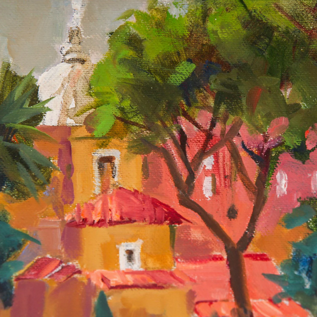Marianne Dunn Roof Oil on Canvas Artwork - Image 4