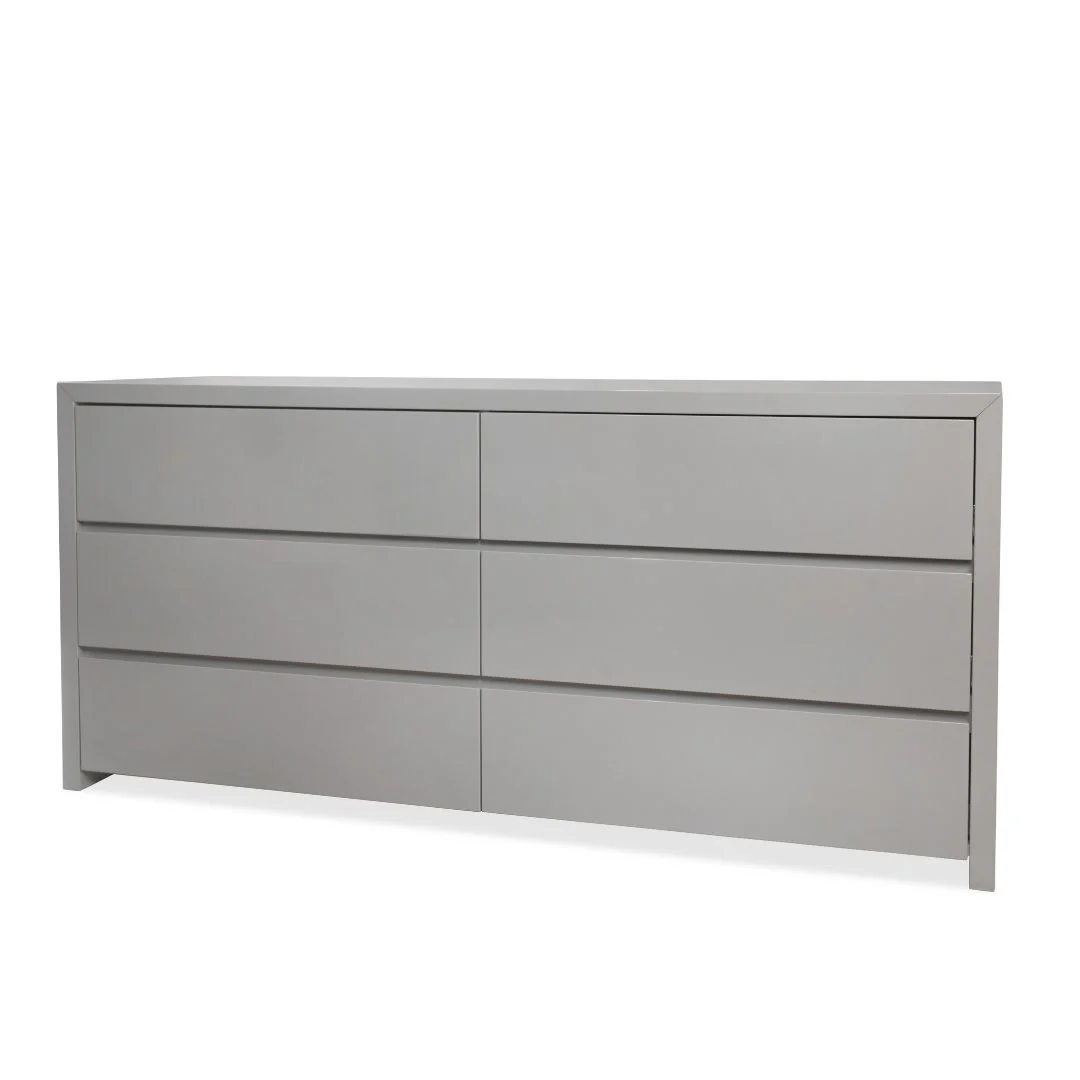 Mobital Blanche High Gloss Stone Double Dresser - Image 2