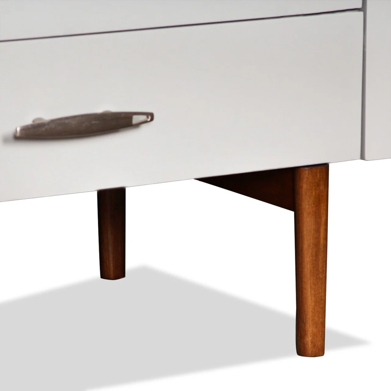 Modern Italian Credenza with Marble Top and Walnut Legs - Image 10