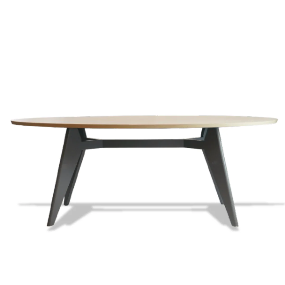 Modern Oval Oak Dining Table