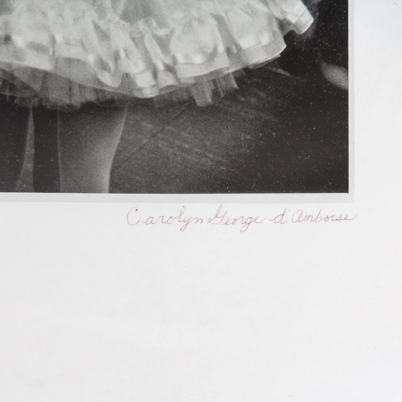 Original Carolyn Jacques d’Amboise Photograph, Pencil Signed - Image 4