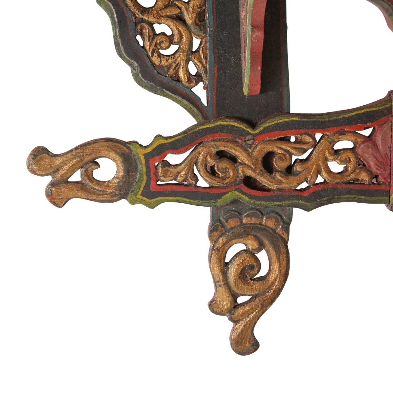 Pair of Antique Jharokha Style Corner Shelves - Image 4