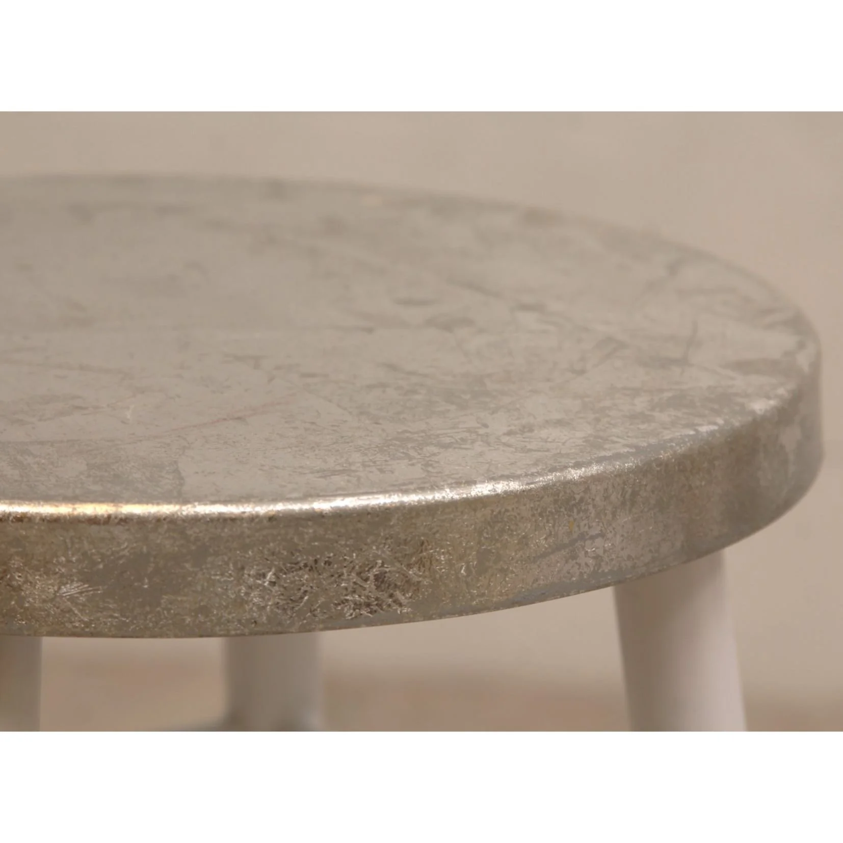 Pair of Counterstools with Silver Dipped Seats and Legs - Image 4