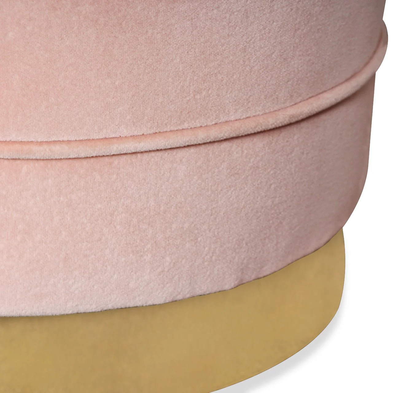 Pair of Kim Salmela Piper Stool in Cambridge Rosewater Velvet - Image 3