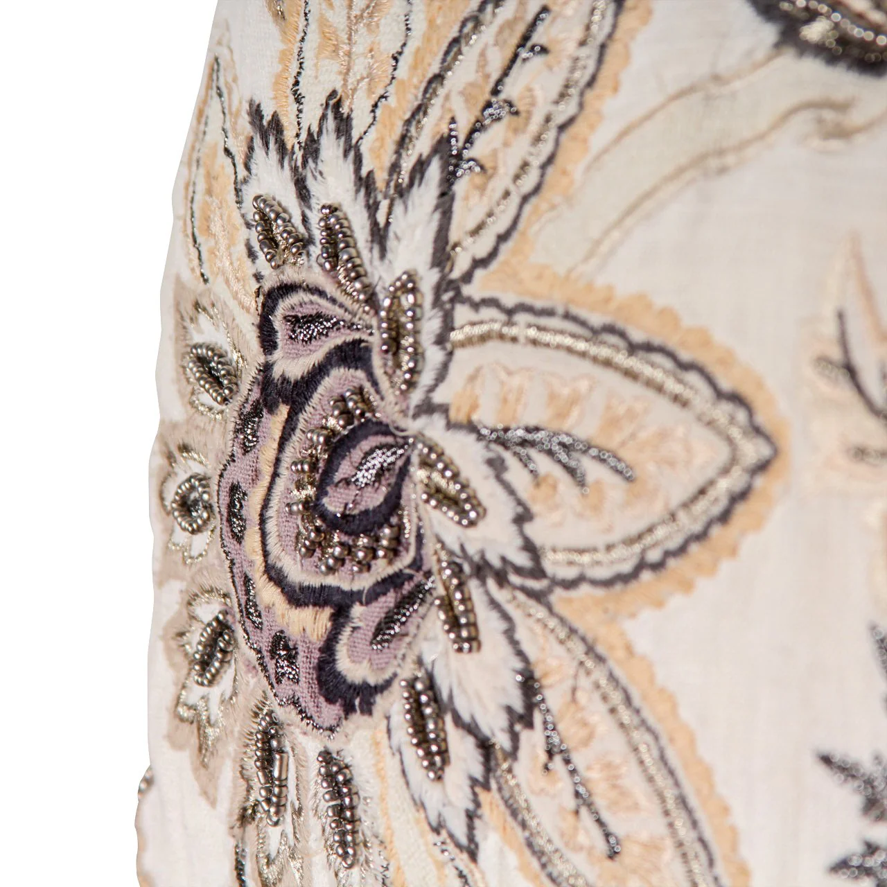 Pair of Sequin Paisley Lumbar Pillows - Image 3