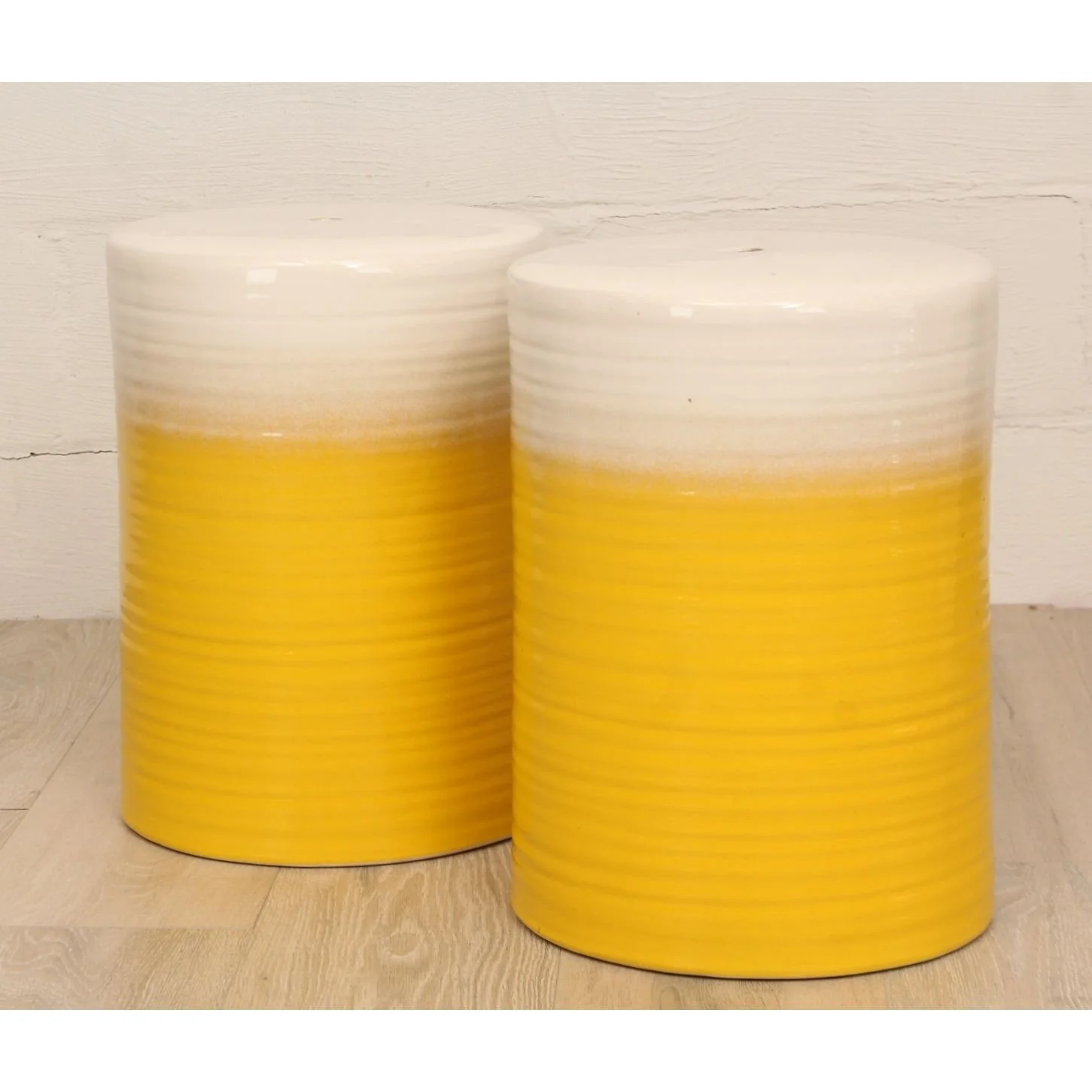Pair of Surya Waverly Outdoor Stool - Image 3