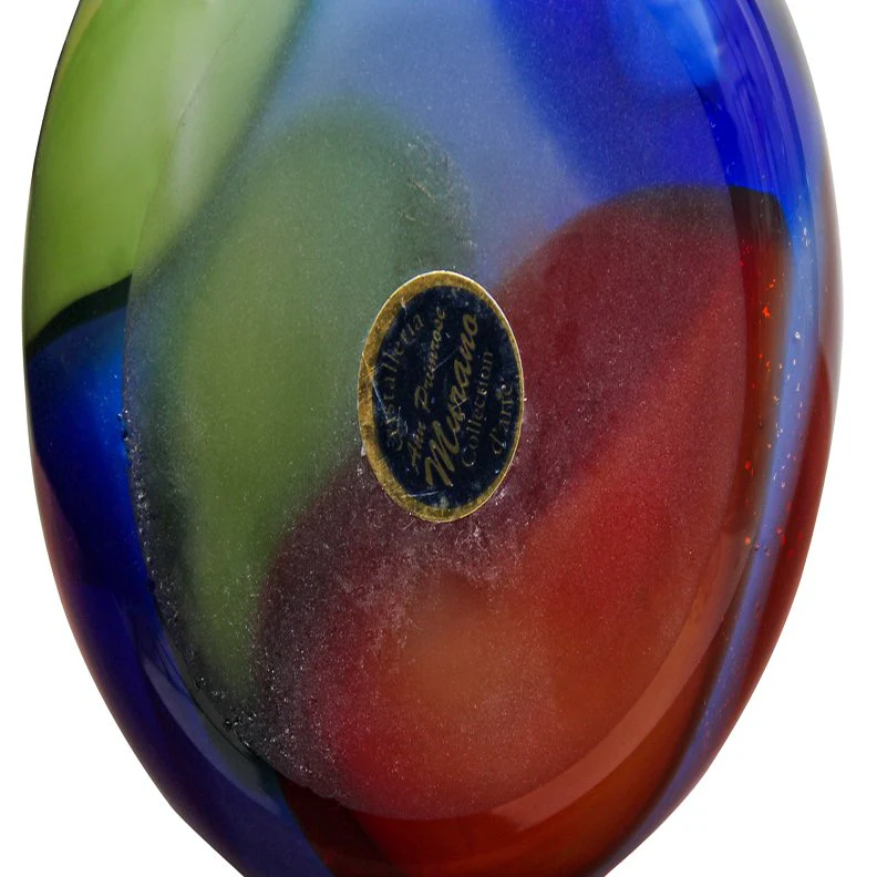 Vintage Tall Italian Cristalleria Murano Glass Art Vase - Image 4