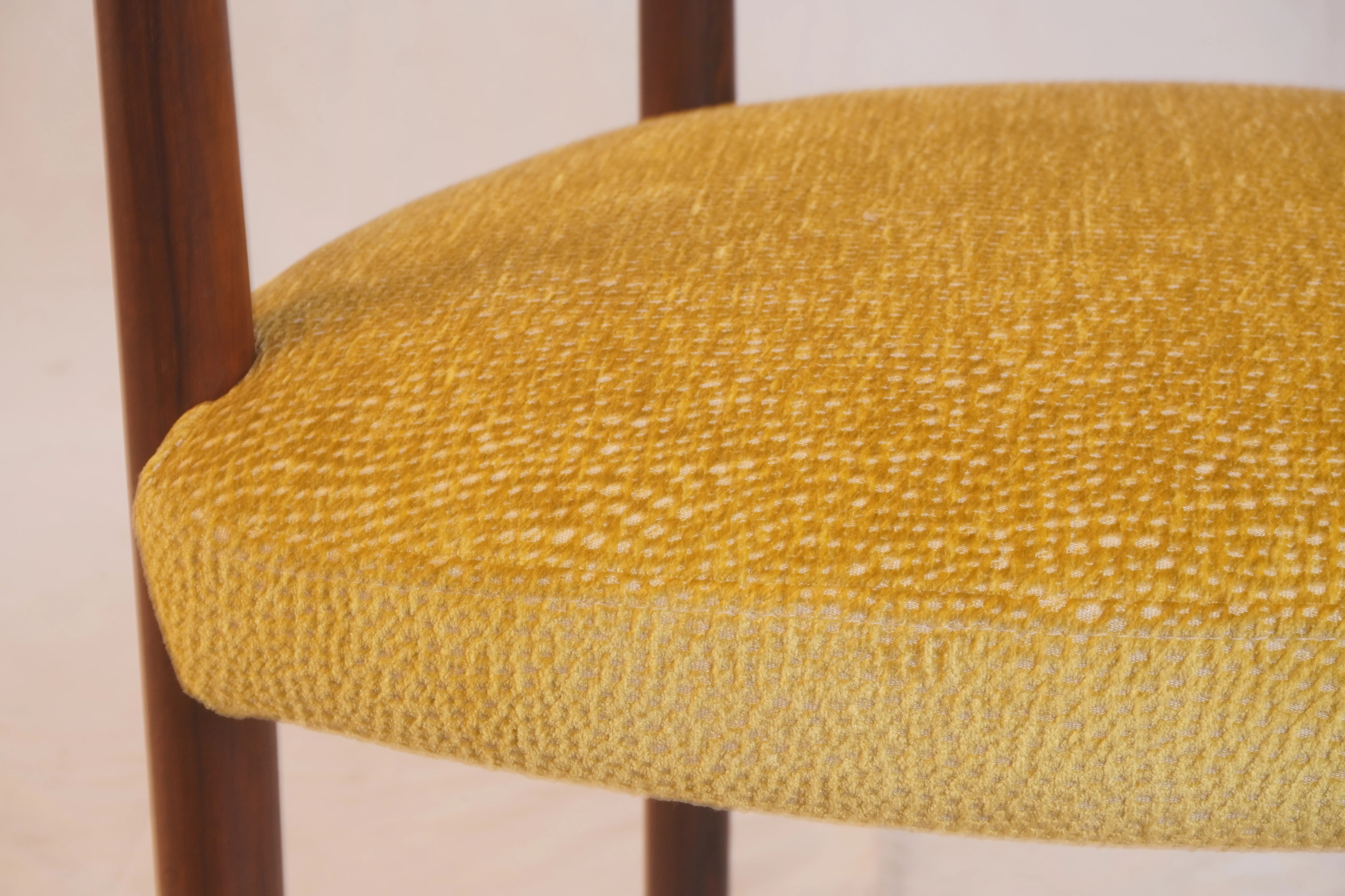 Rare Rosewood Model 195 Dining Chairs by Ole Gjerlov-Knudsen & Torben Lind for France & Son C1960, Set of 4 - Image 10