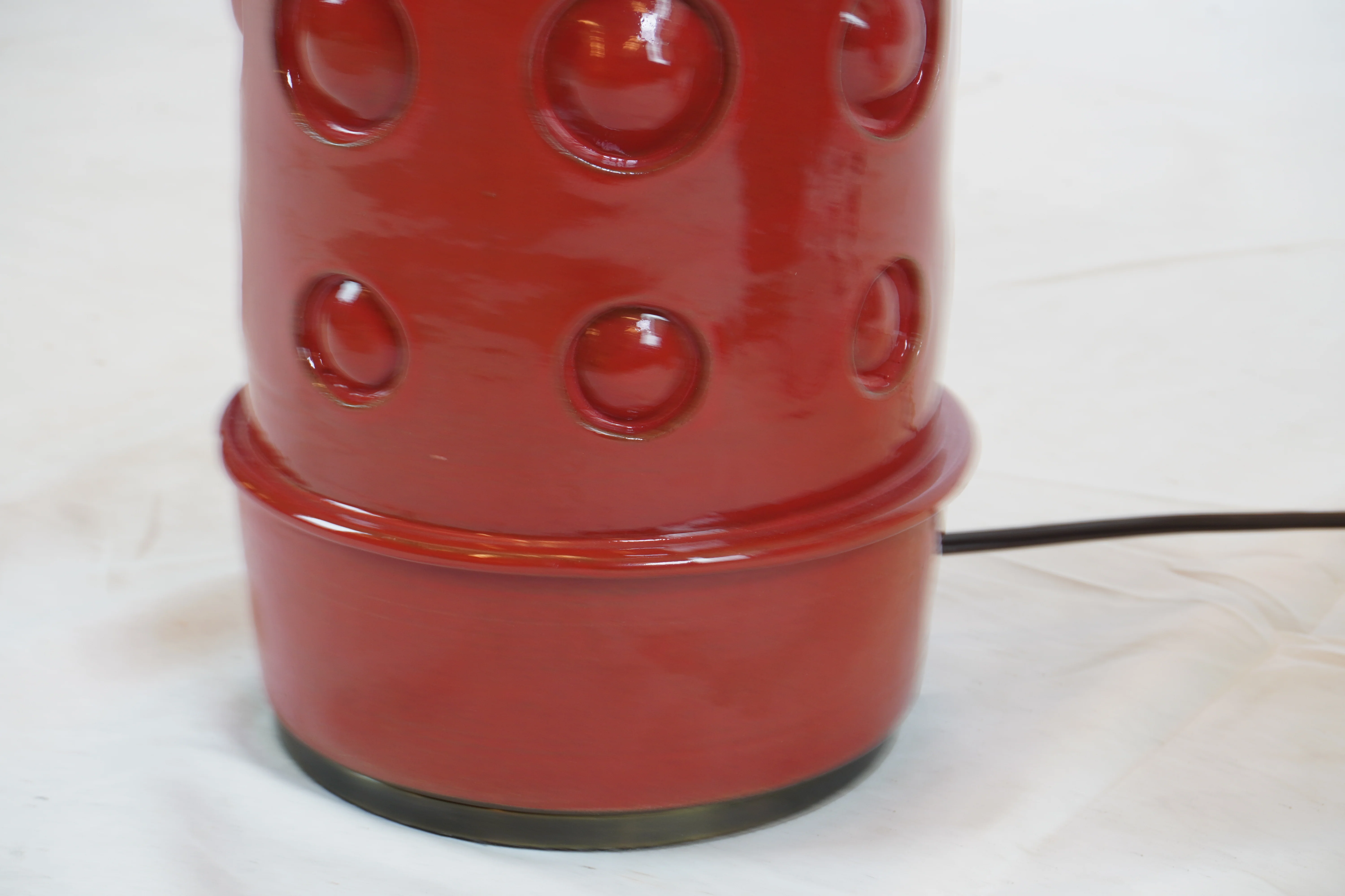 Remains Lighting Company Ceramic Table Lamps with Brass Base - Image 4