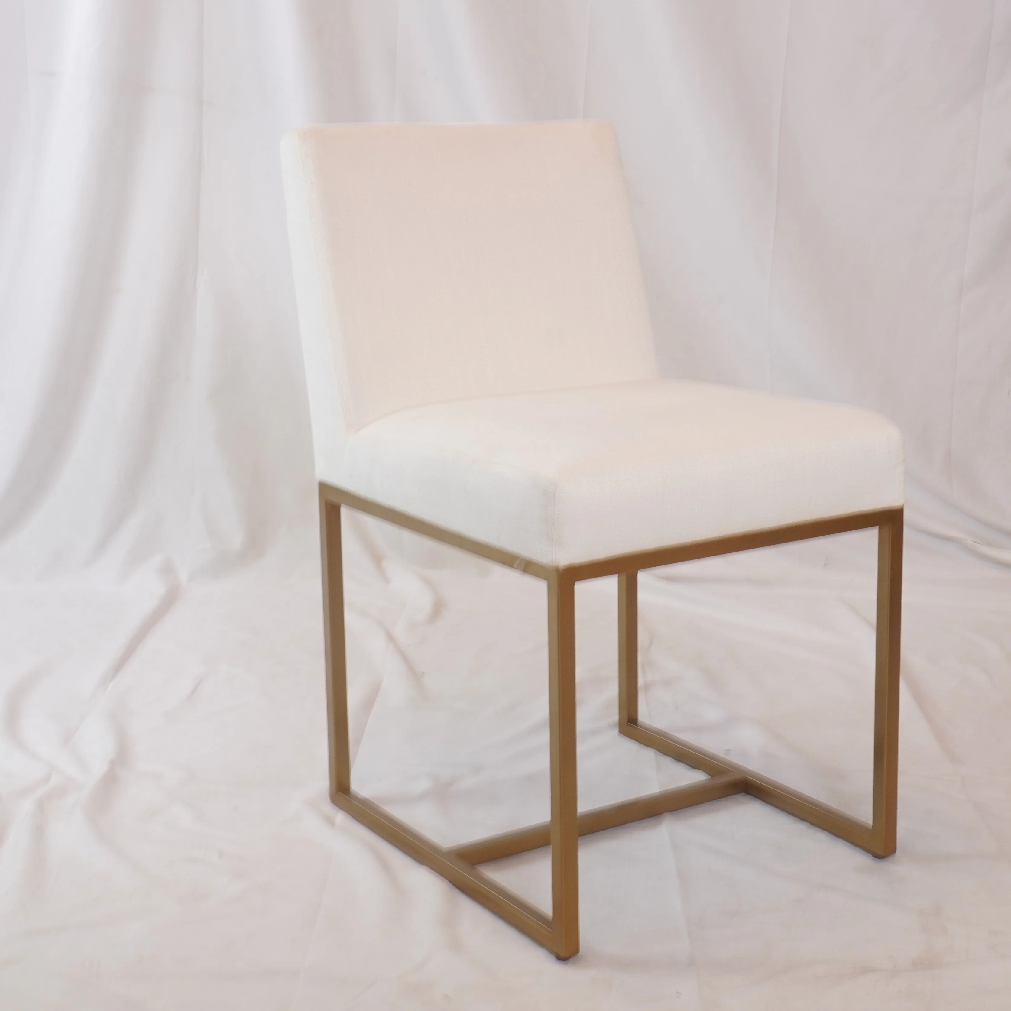Restoration Hardware Emery Fabric Dining Side Chairs, Pair of - Image 2