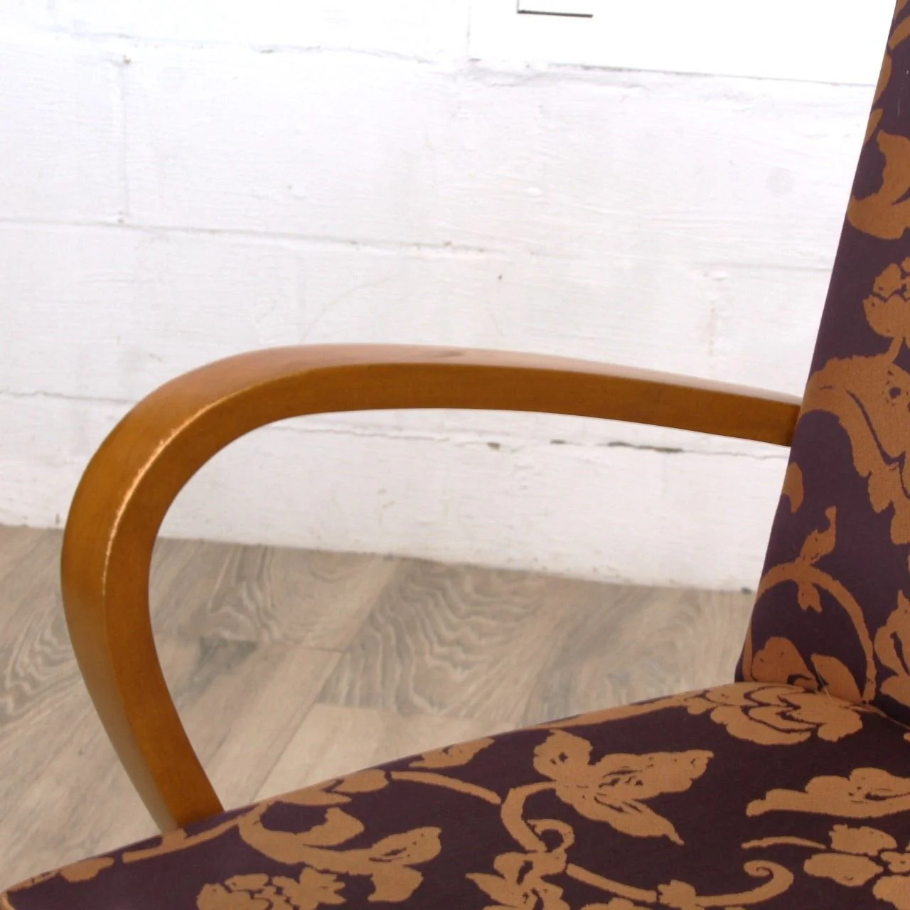 Set of 3 Dakota Jackson PFM MCM Upholstered Club Chairs or Dining Armchairs - Image 5