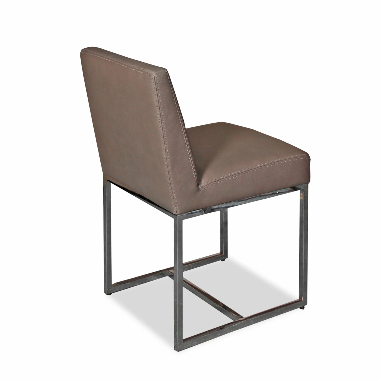 Set of 3 Emery Leather Dining Side Chairs - Image 4