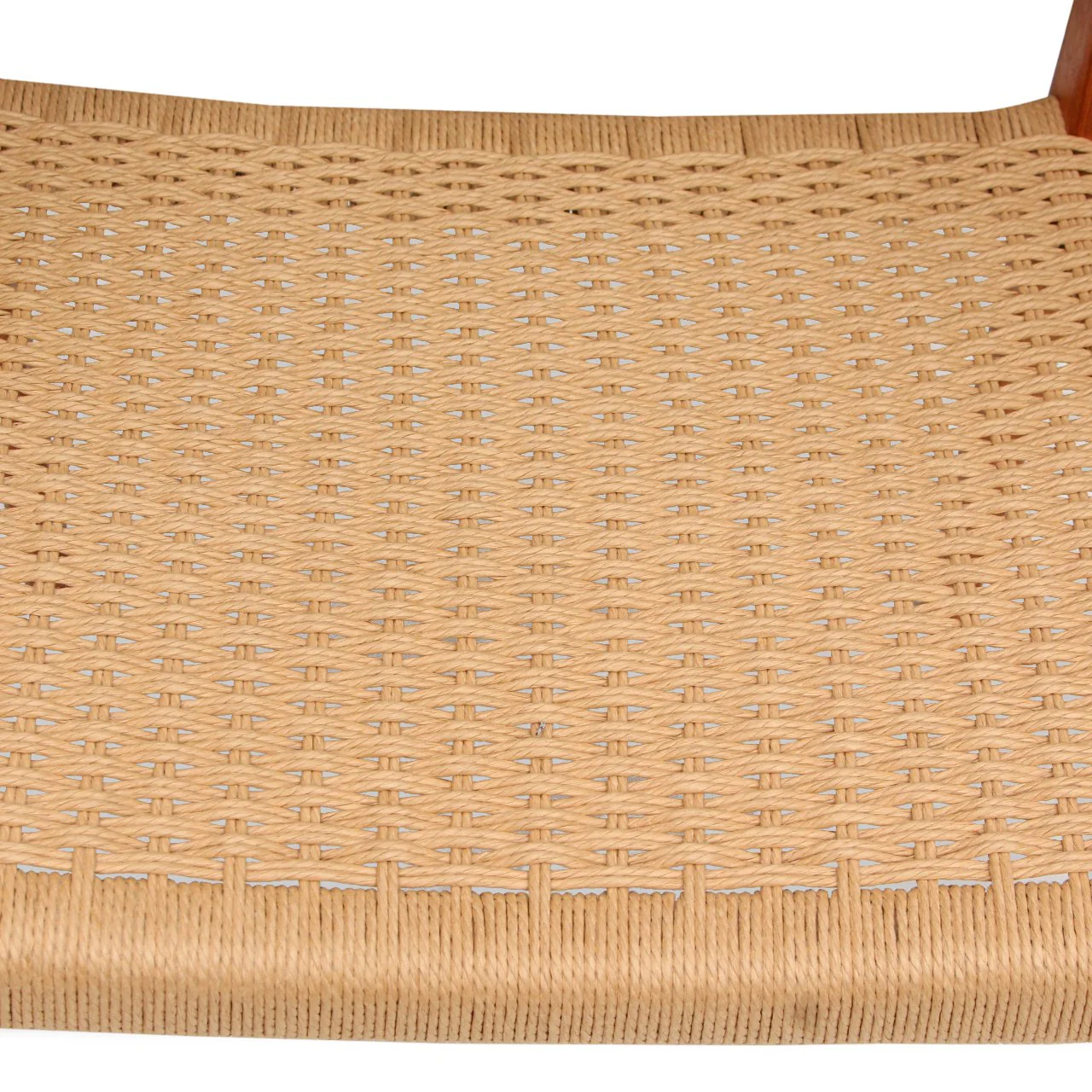 Set of 4 Møller Model 55 Teak and Papercord Armchairs - Image 7