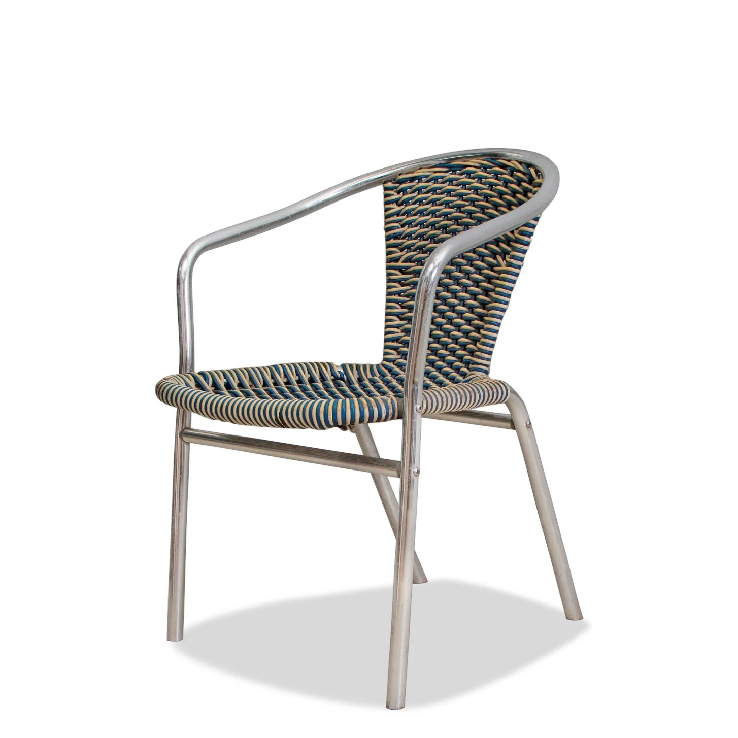 Set of 6 CB2 Rex Aluminum Outdoor Chairs (from B-Bar & Lounge, Lafayette & Bowery) - Image 3