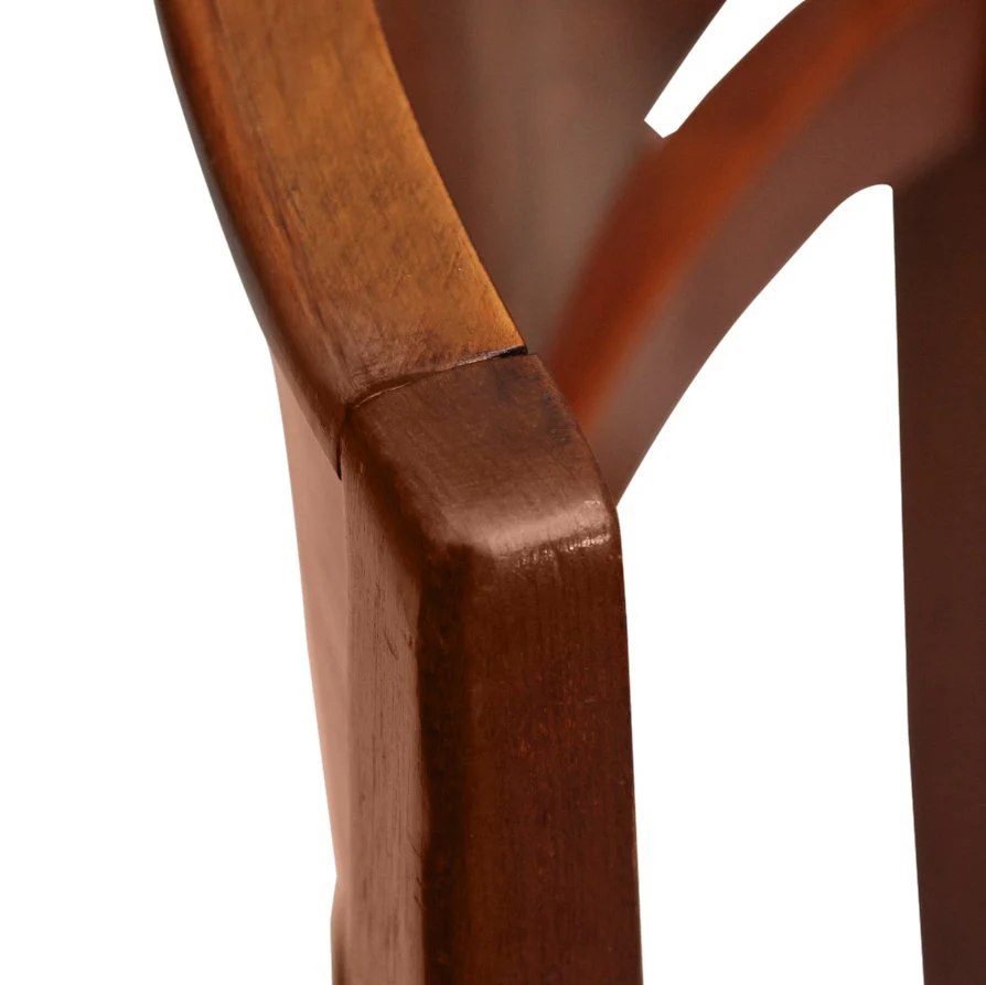 Set of 8 Antique Austrian Biedermeier Dining Chairs C1930s - Image 11
