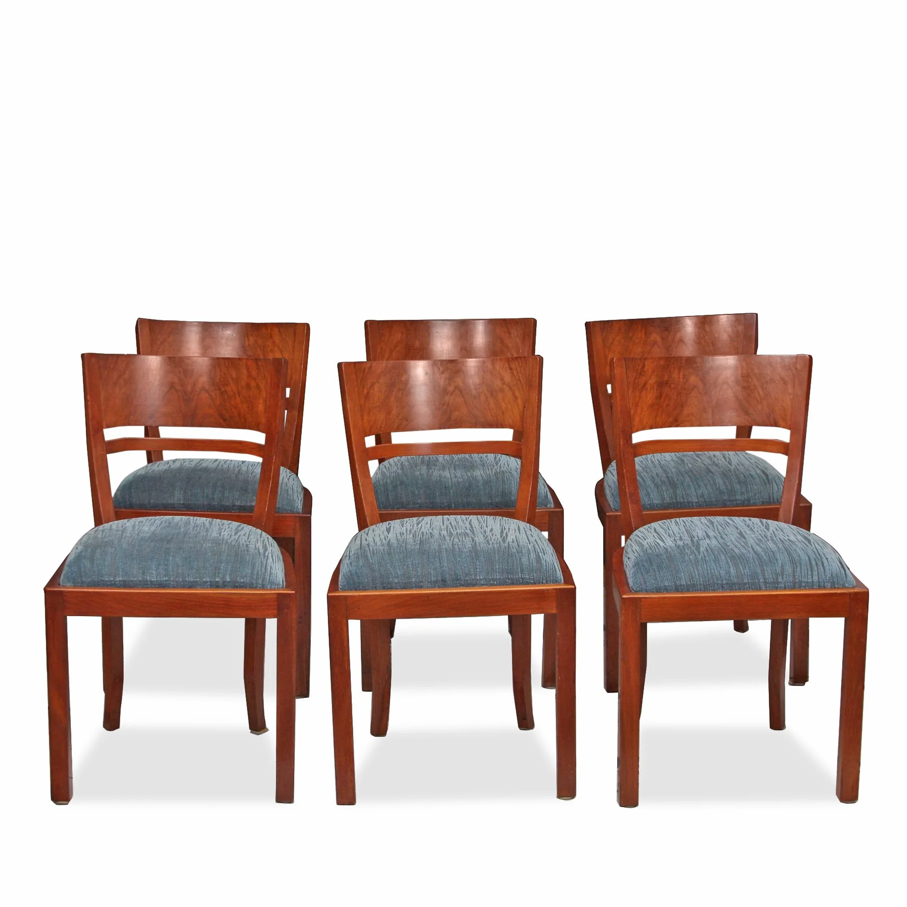 Set of 8 Antique Austrian Biedermeier Dining Chairs C1930s - Image 19