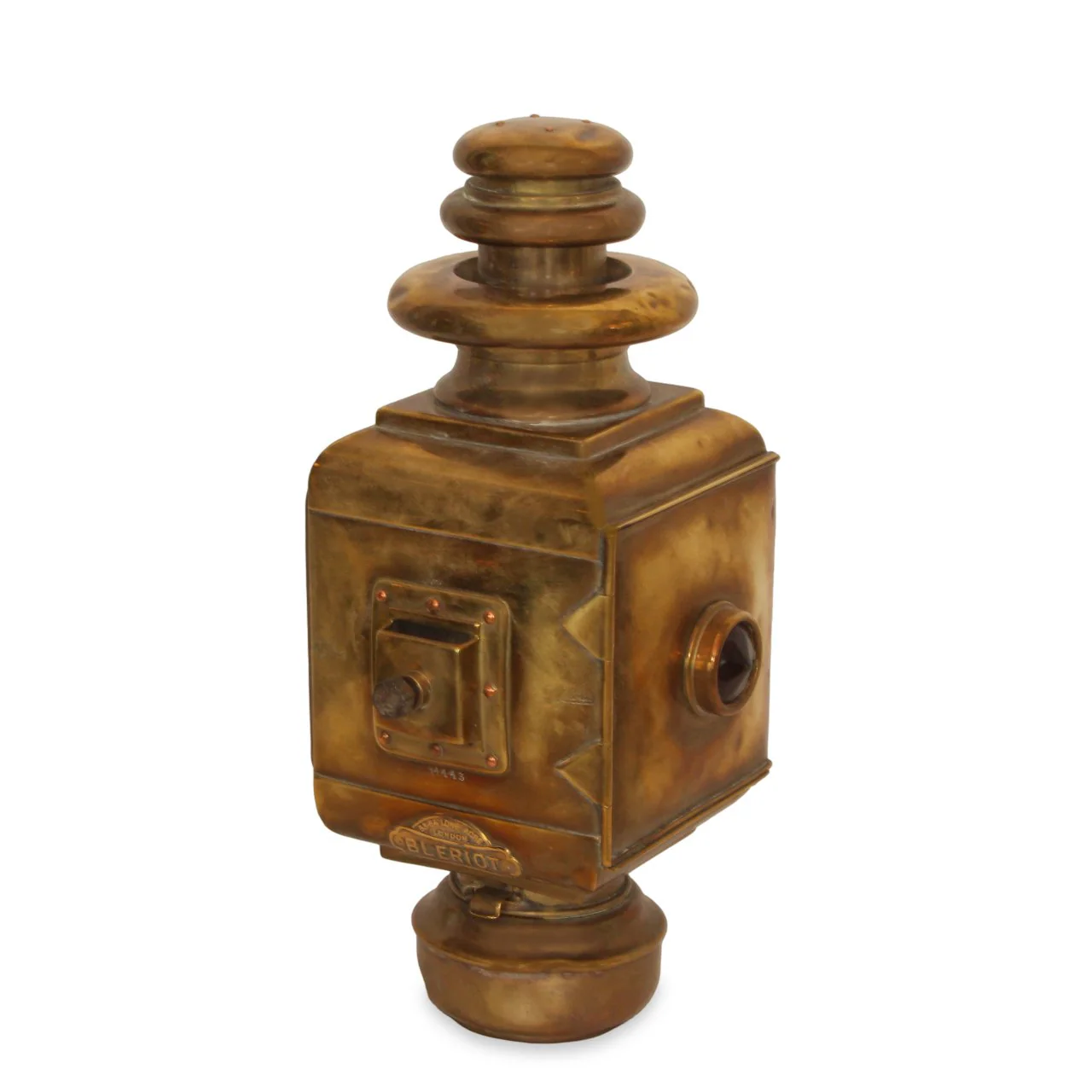 Set of Antique Bleriot & Lucas Burbury Oil Illuminated Side Lamp - Image 3