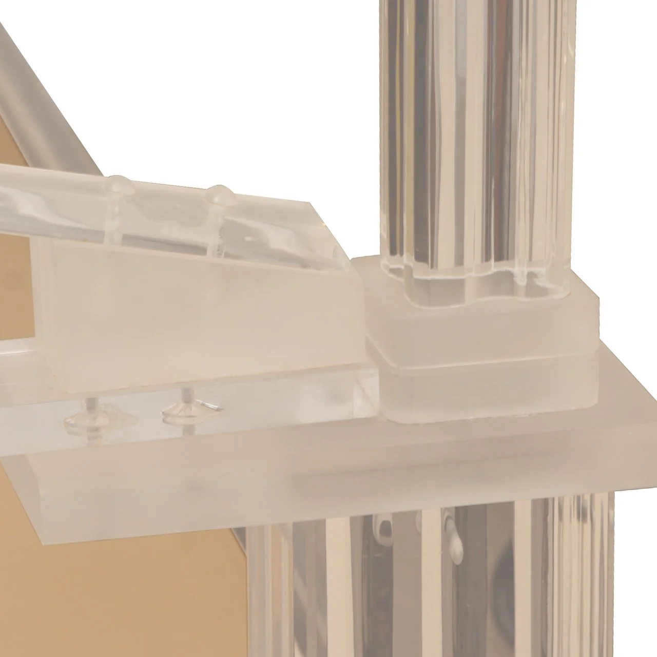 Sylvana Lucite Four Poster King Size Bed Frame - Image 3