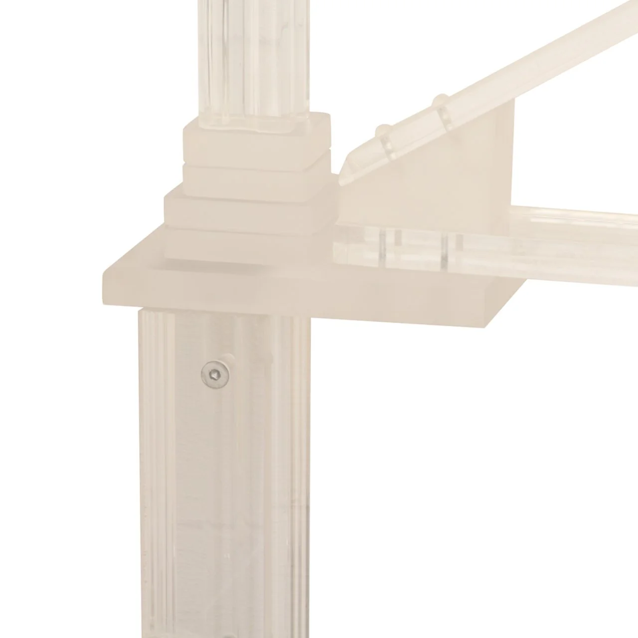 Sylvana Lucite Four Poster King Size Bed Frame - Image 5