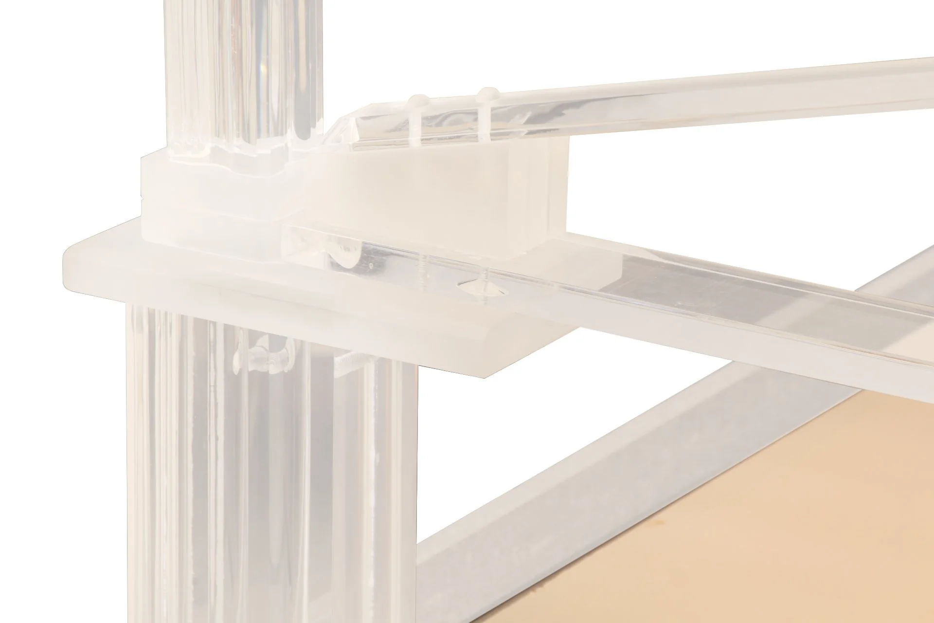 Sylvana Lucite Four Poster King Size Bed Frame - Image 6