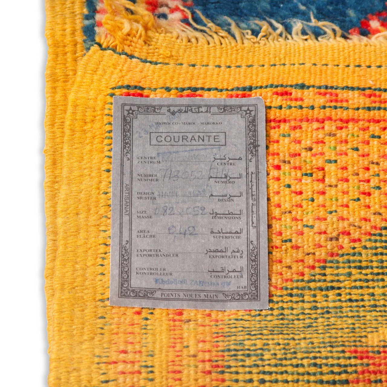 Vintage Ait Ouaouzguite Moroccan Carpet (1 ft 9 in x 3 ft 5 in) - Image 8