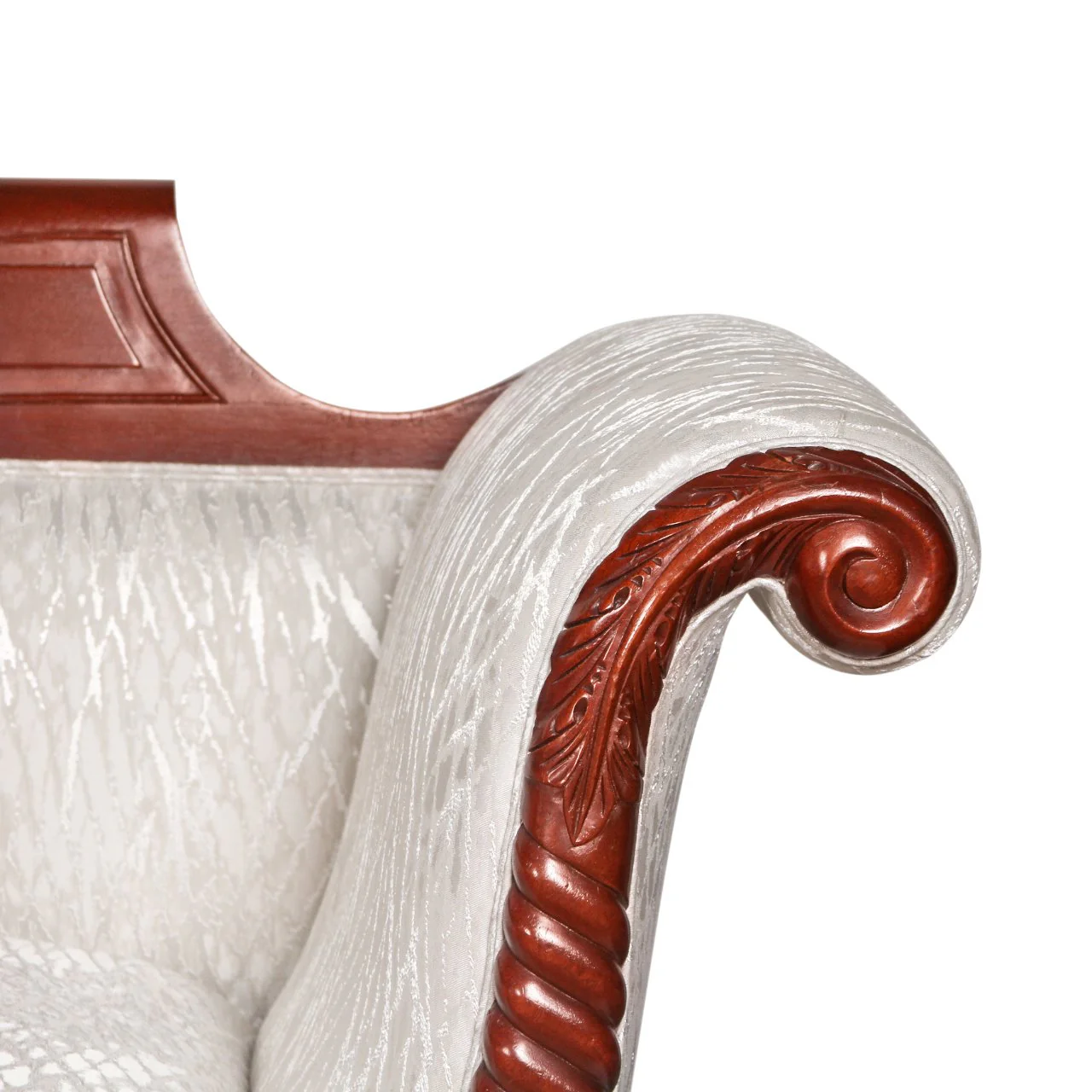 Vintage American Empire Style Mahogany Sofa - Image 11