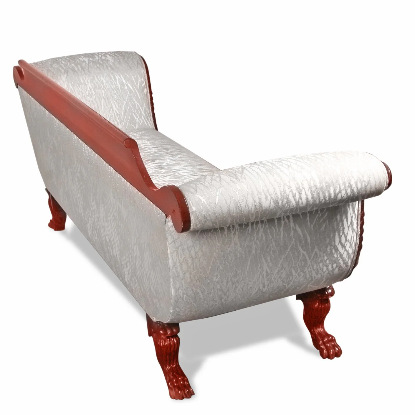 Vintage American Empire Style Mahogany Sofa - Image 6